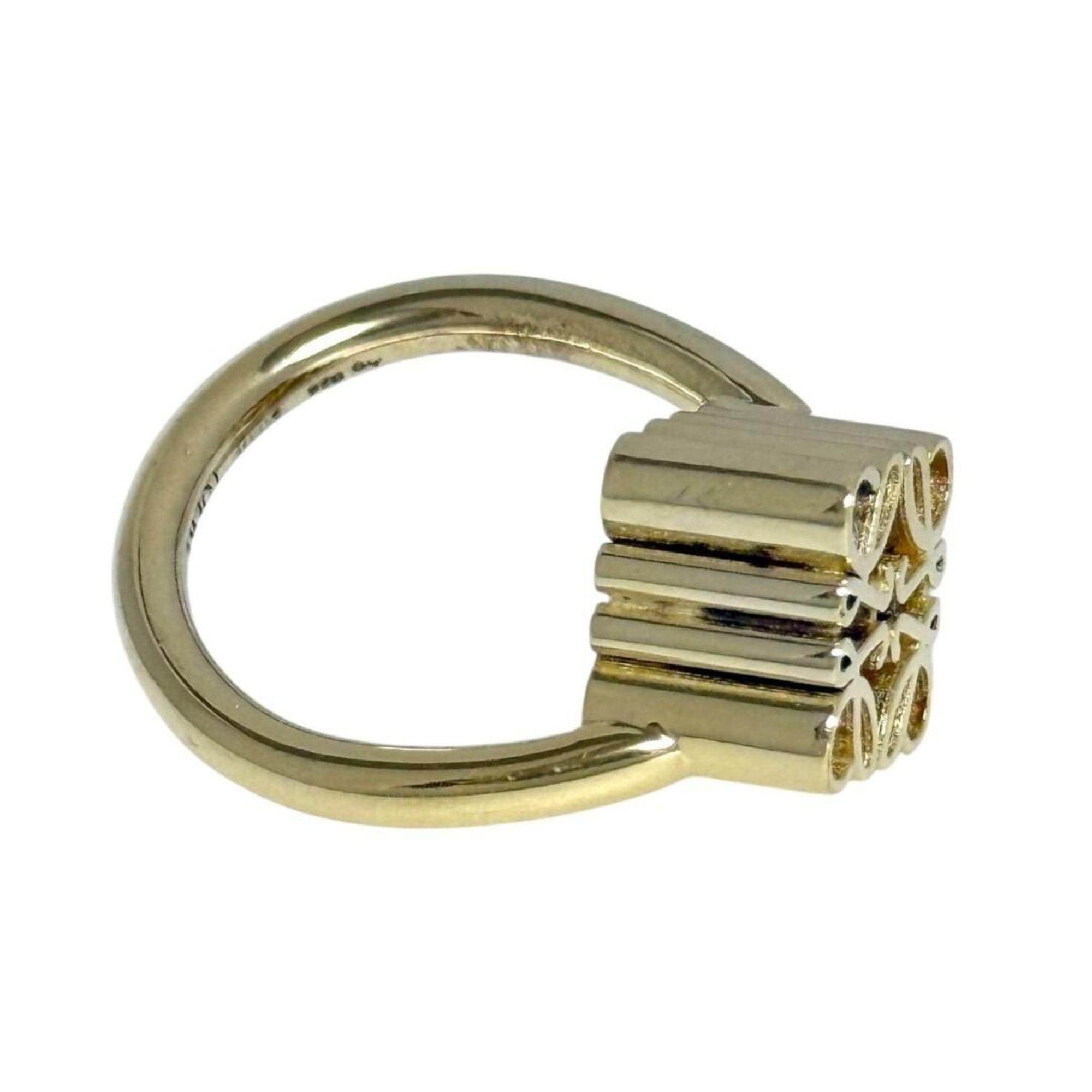 Gold Plating Silver 925 Band Ring (Pre-Owned) - Loewe - Modalova