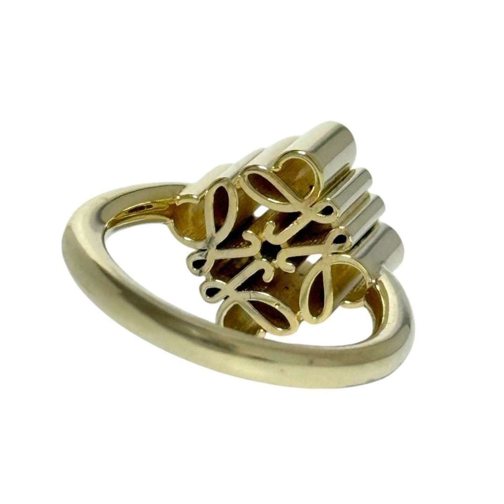 Gold Plating Silver 925 Band Ring (Pre-Owned) - Loewe - Modalova