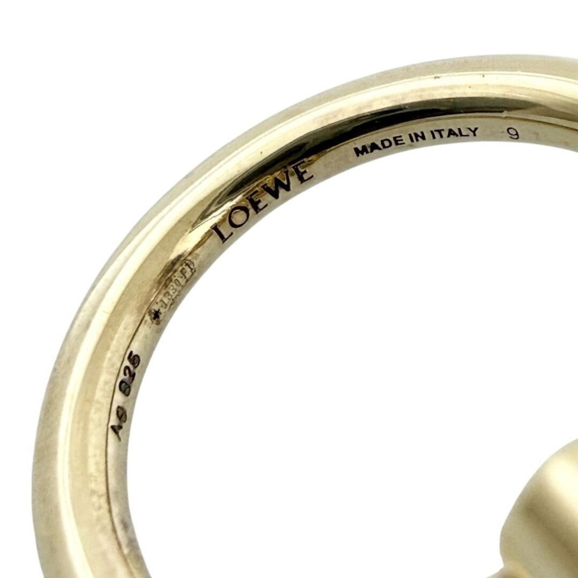 Gold Plating Silver 925 Band Ring (Pre-Owned) - Loewe - Modalova