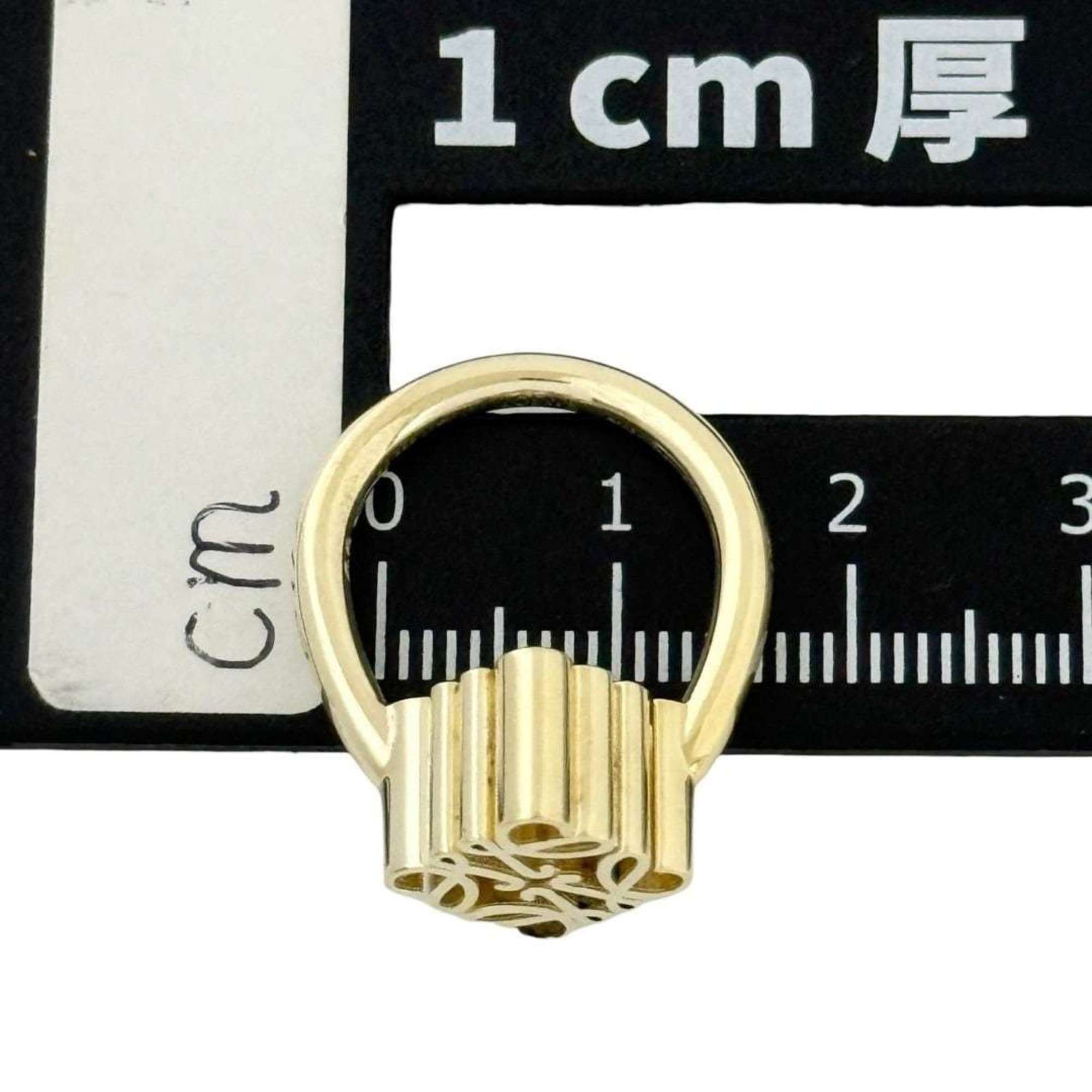 Gold Plating Silver 925 Band Ring (Pre-Owned) - Loewe - Modalova