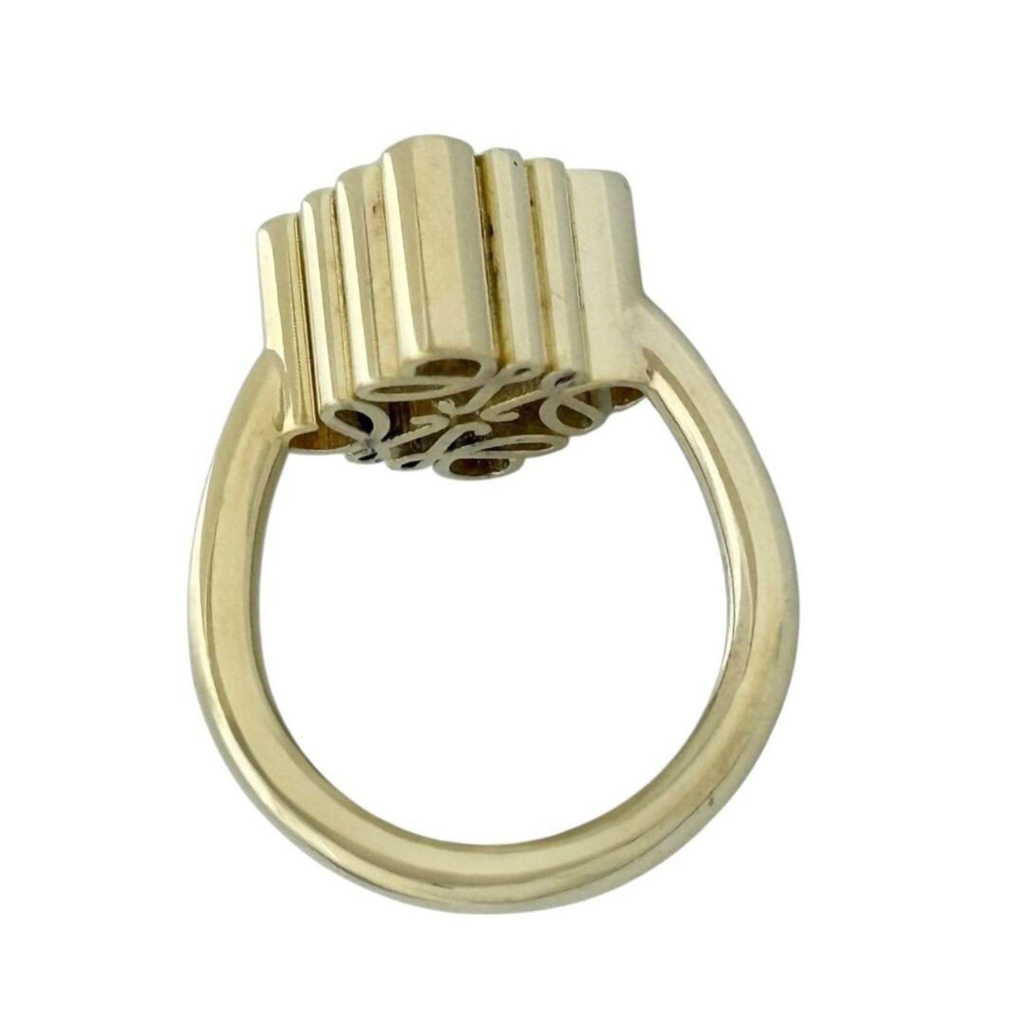 Gold Plating Silver 925 Band Ring (Pre-Owned) - Loewe - Modalova