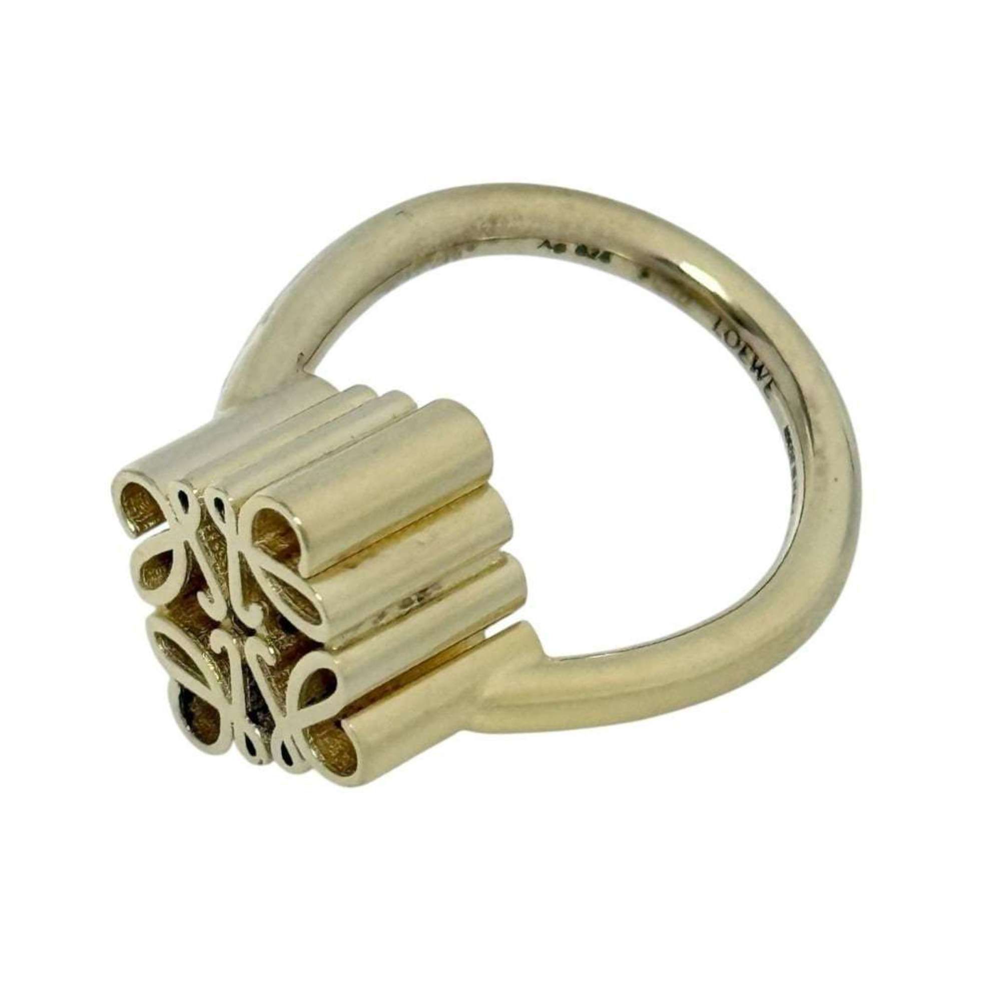 Gold Plating Silver 925 Band Ring (Pre-Owned) - Loewe - Modalova