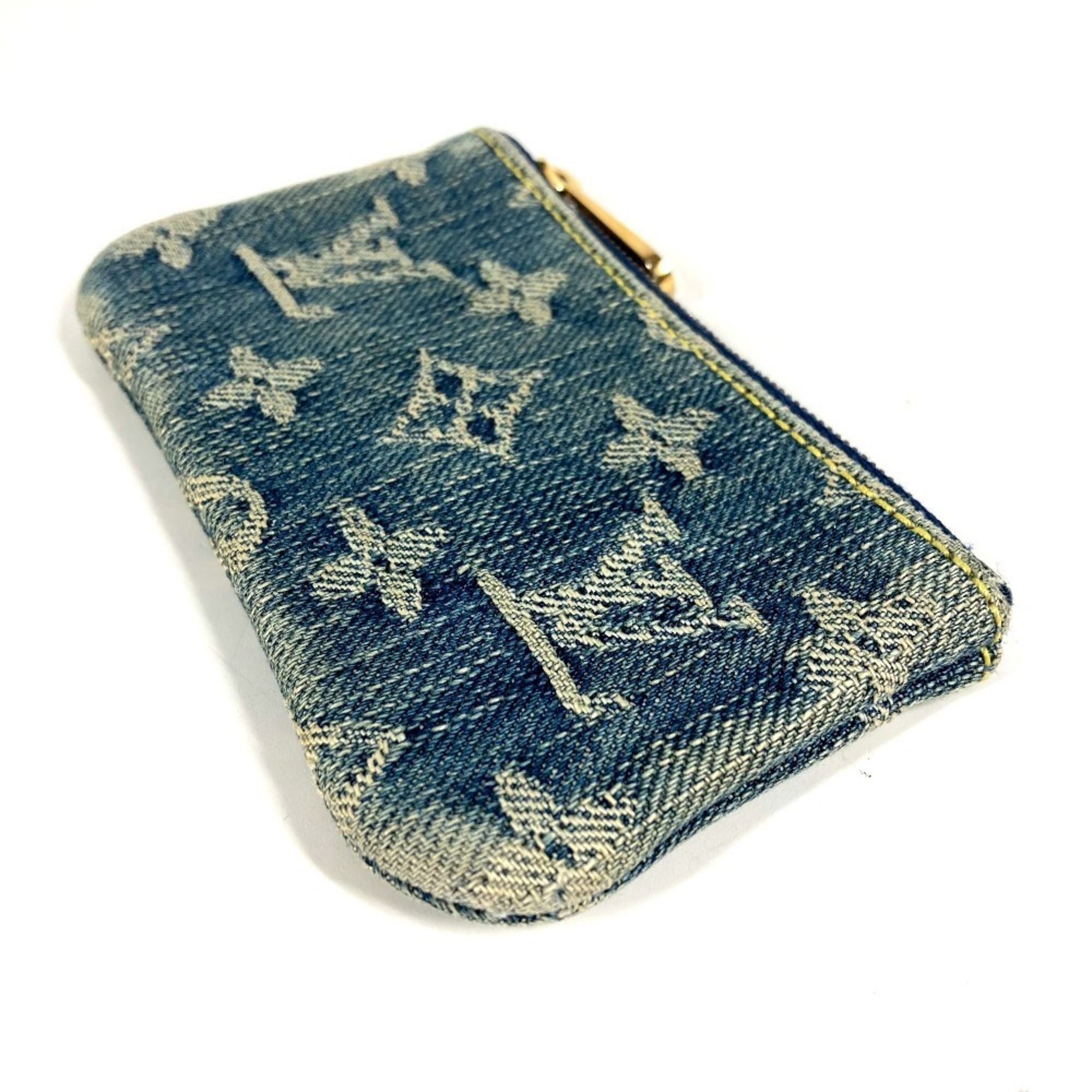 Monogram Denim Coin Purse/Coin Case (Pre-Owned) - Louis Vuitton - Modalova
