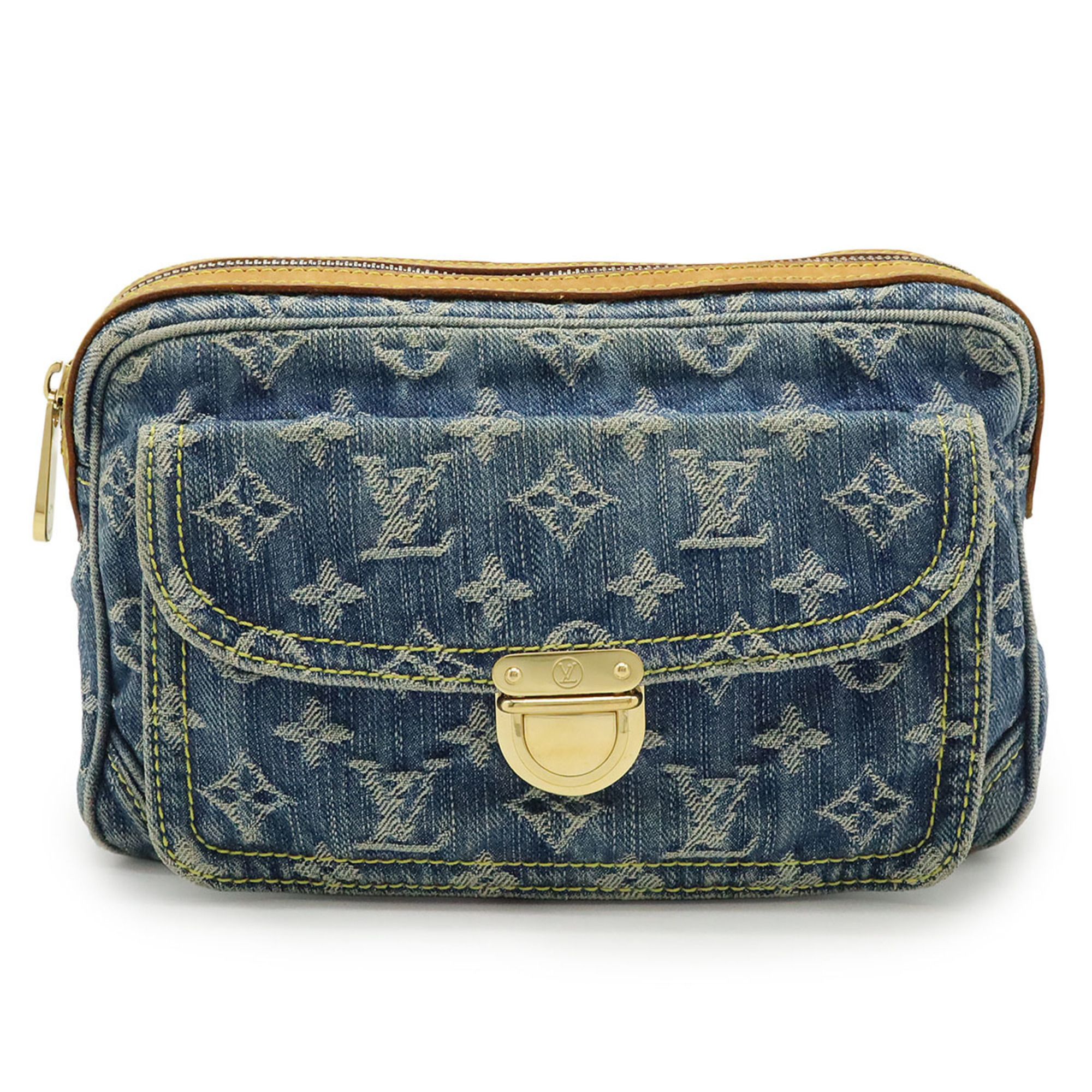 Monogram Denim Fanny Pack Sling Bag (Pre-Owned) - Louis Vuitton - Modalova
