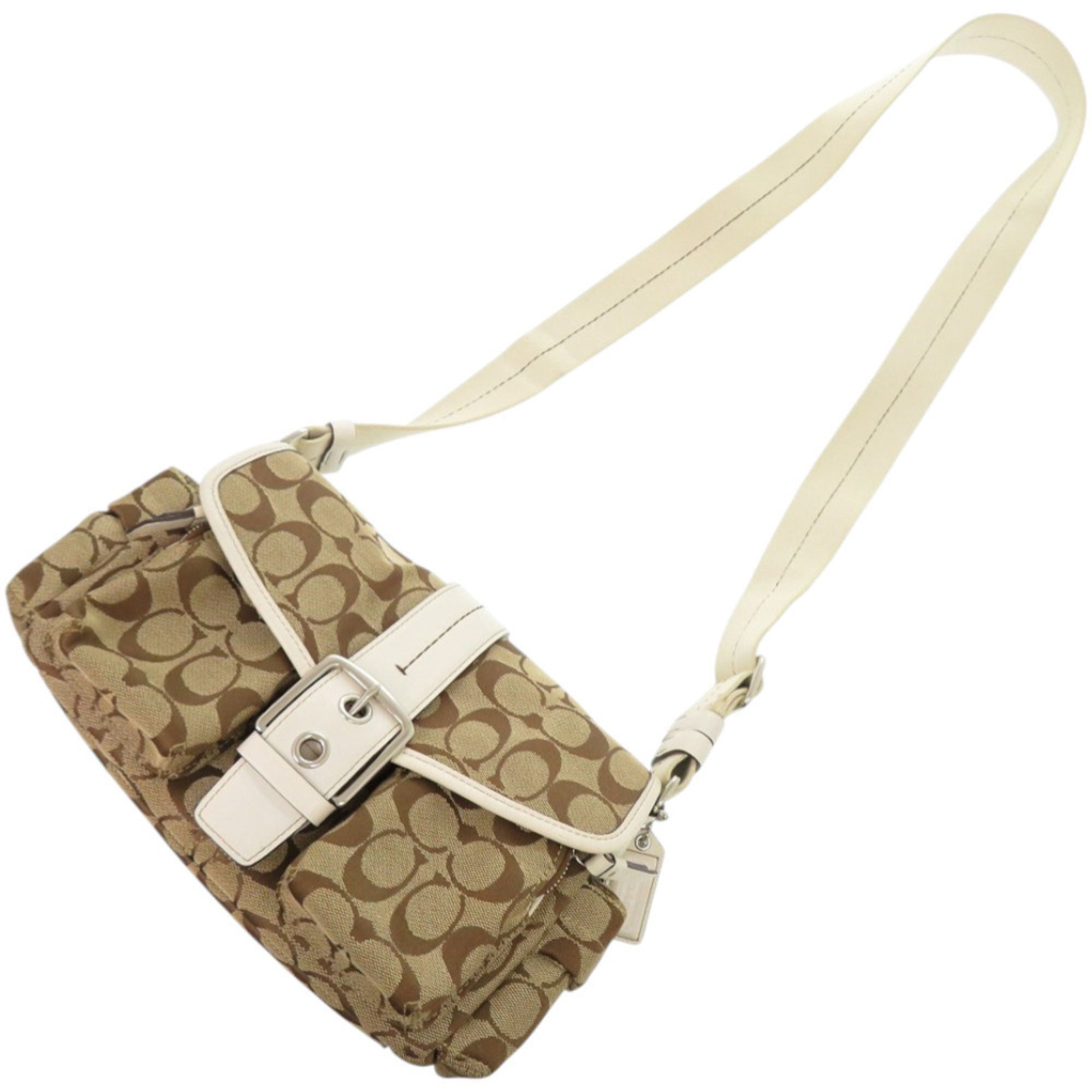 Leather Canvas Shoulder Bag (Pre-Owned) - Coach - Modalova