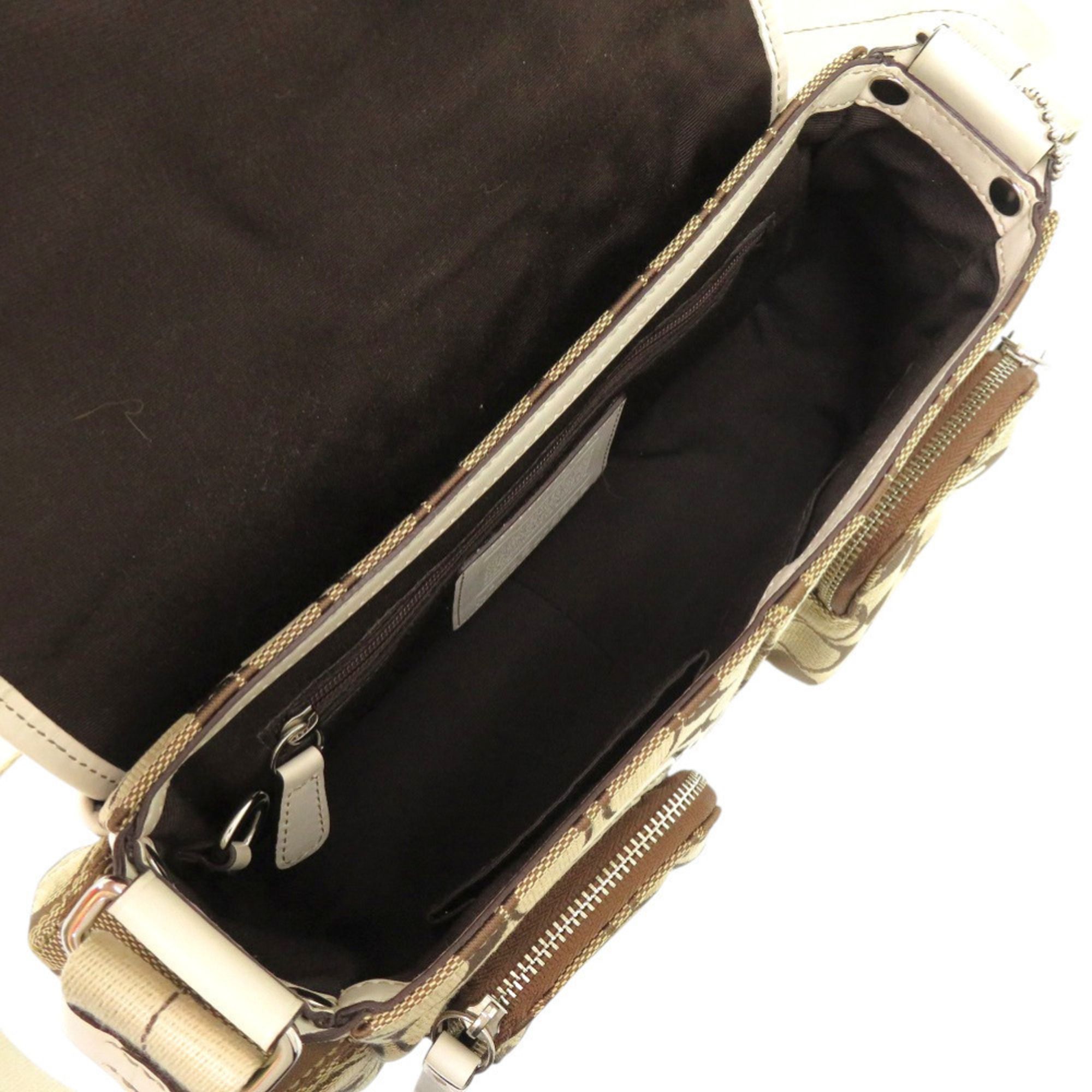 Leather Canvas Shoulder Bag (Pre-Owned) - Coach - Modalova