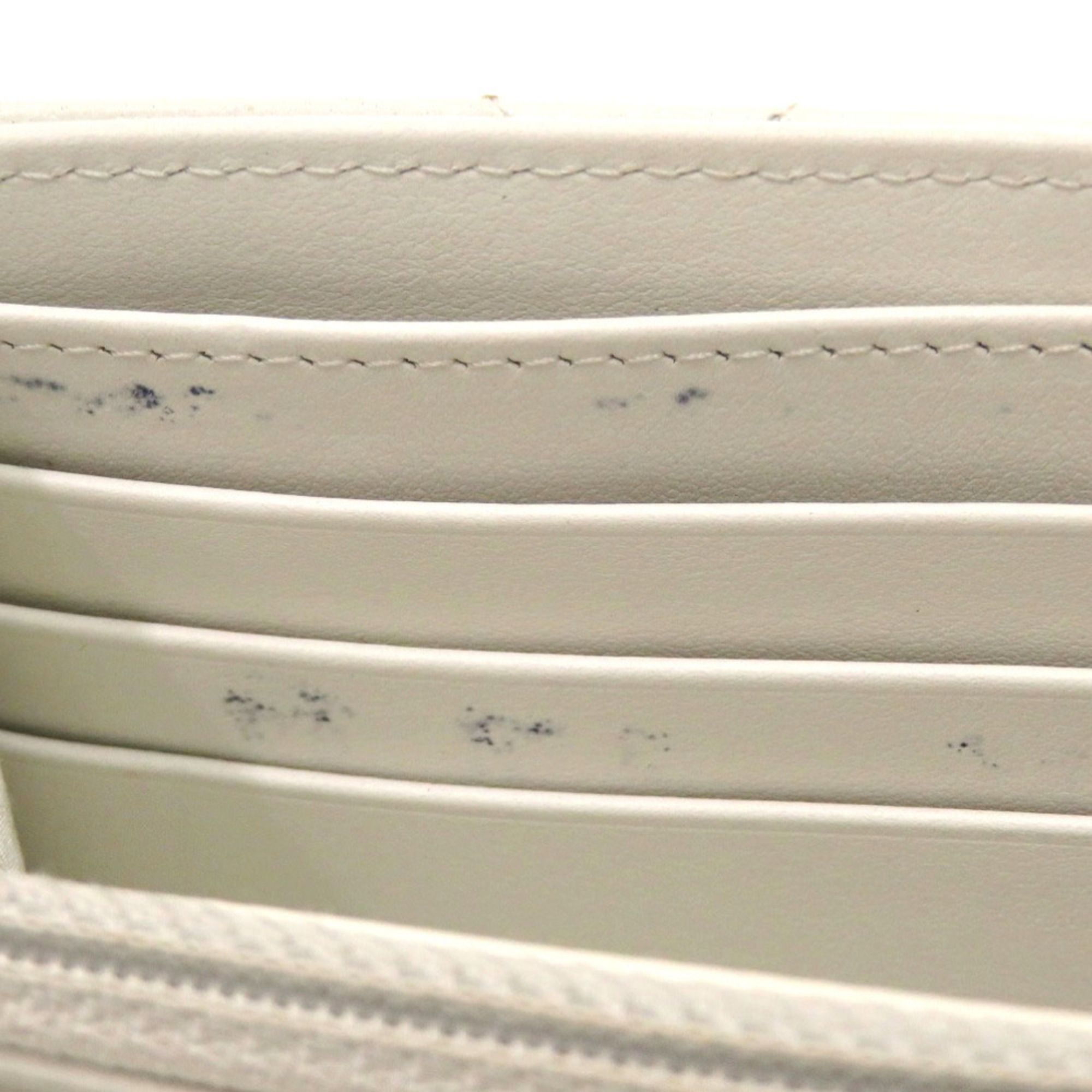 Leather Long Wallet (Tri-Fold) (Pre-Owned) - Chanel - Modalova