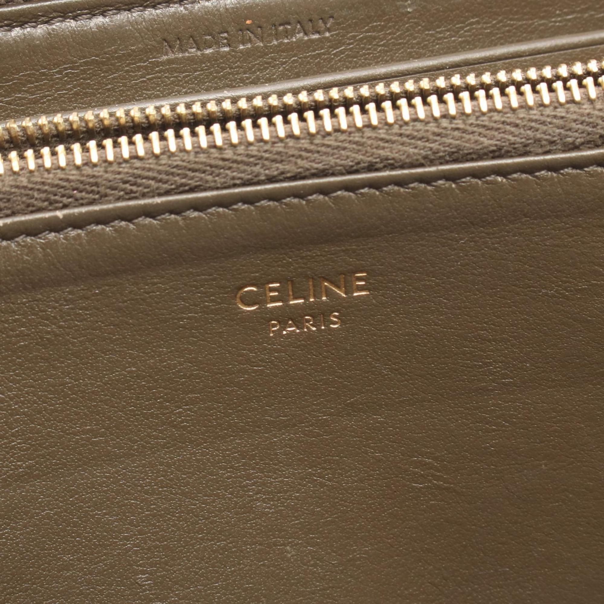 Leather Long Wallet (Bi-Fold) (Pre-Owned) - Celine - Modalova