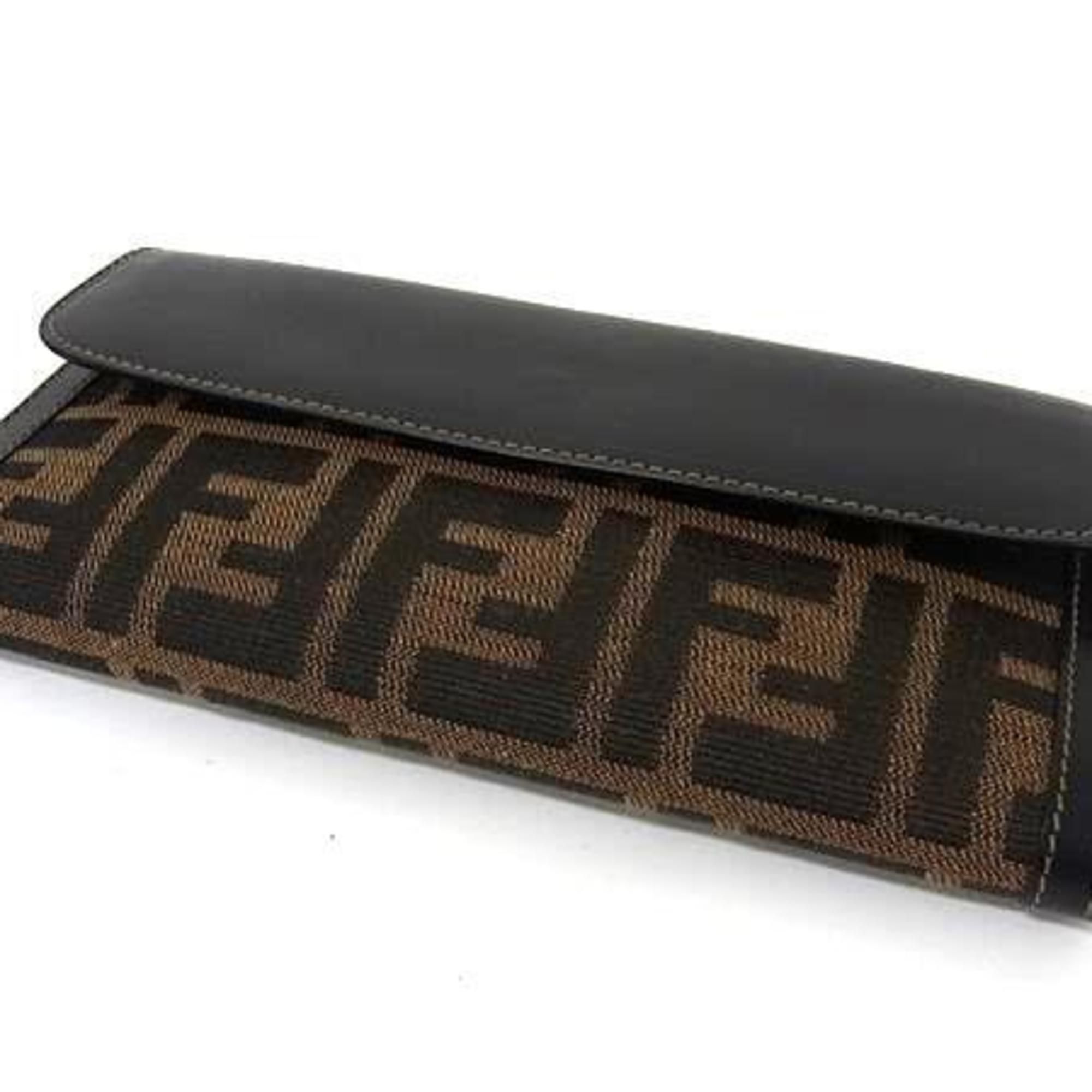 Canvas Leather Wallet (Bi-Fold) (Pre-Owned) - Fendi - Modalova