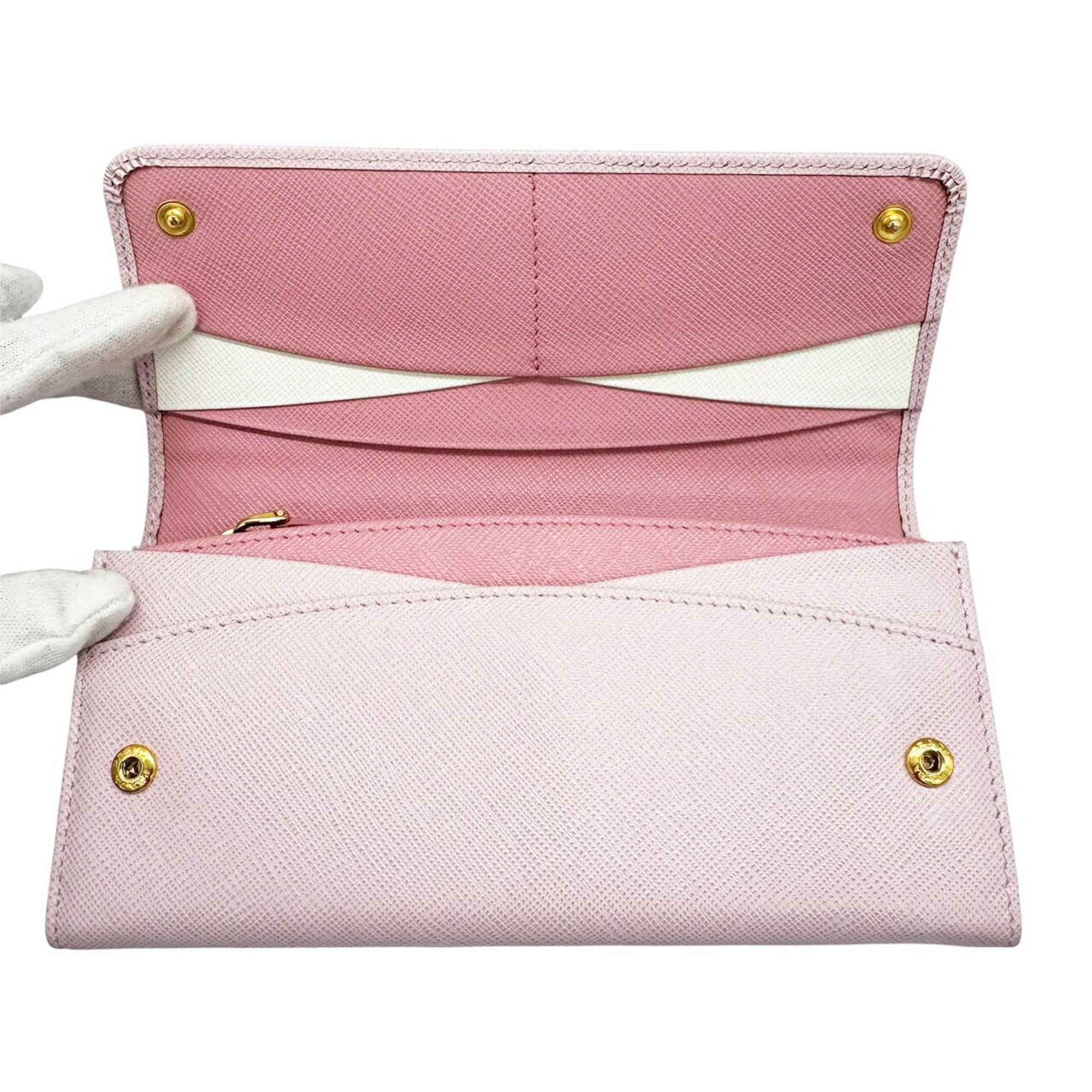 Saffiano Saffiano Long Wallet (Bi-Fold) (Pre-Owned) - Prada - Modalova