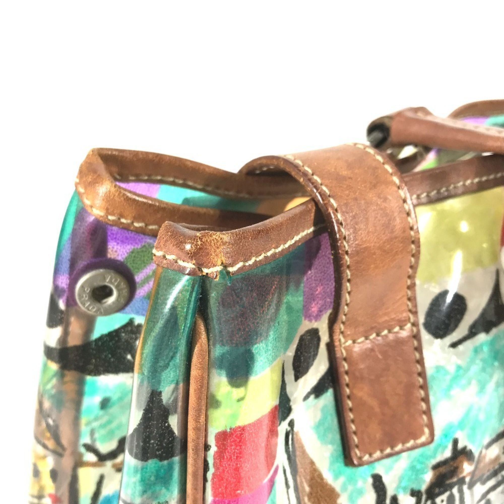 Vinyl Shoulder Bag Tote Bag (Pre-Owned) - Prada - Modalova