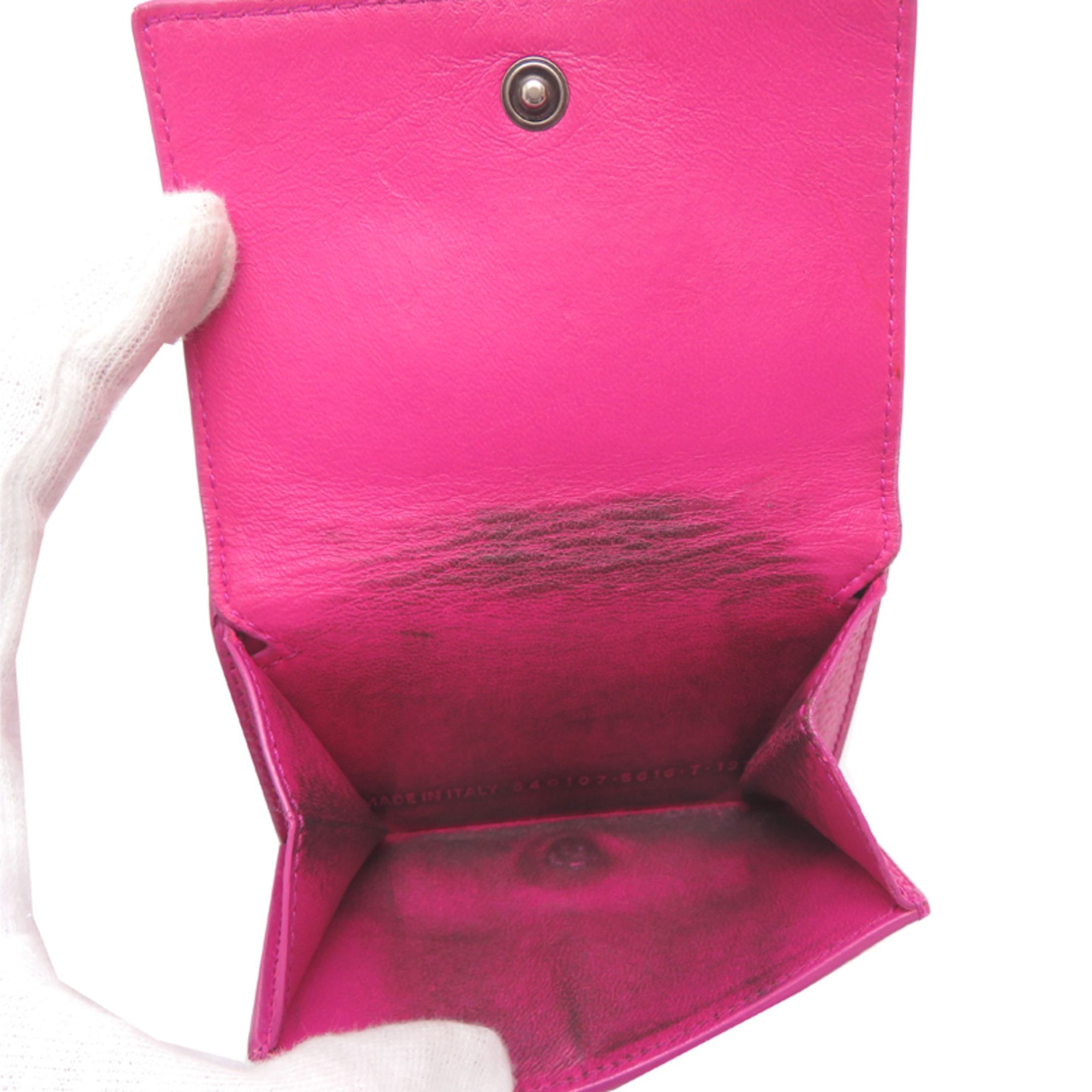 Leather Wallet (Tri-Fold) (Pre-Owned) - Balenciaga - Modalova