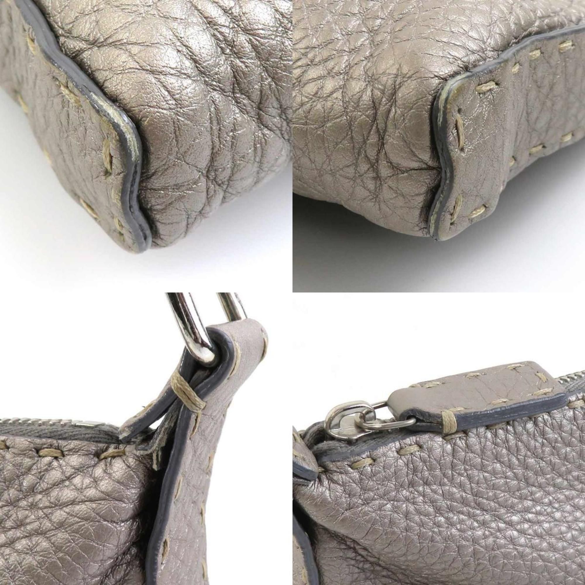 Leather Canvas Shoulder Bag (Pre-Owned) - Fendi - Modalova