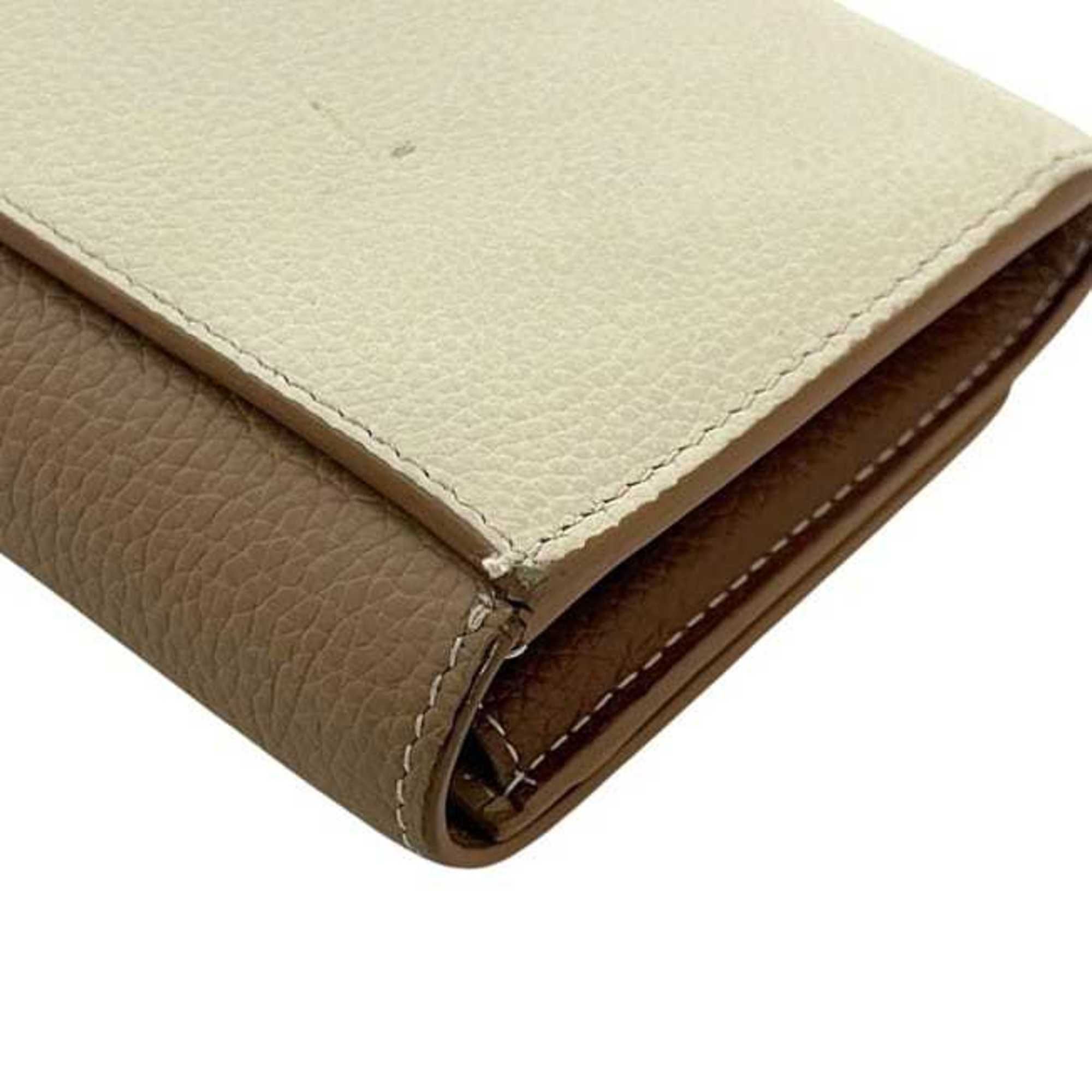Leather Long Wallet (Bi-Fold) (Pre-Owned) - Burberry - Modalova