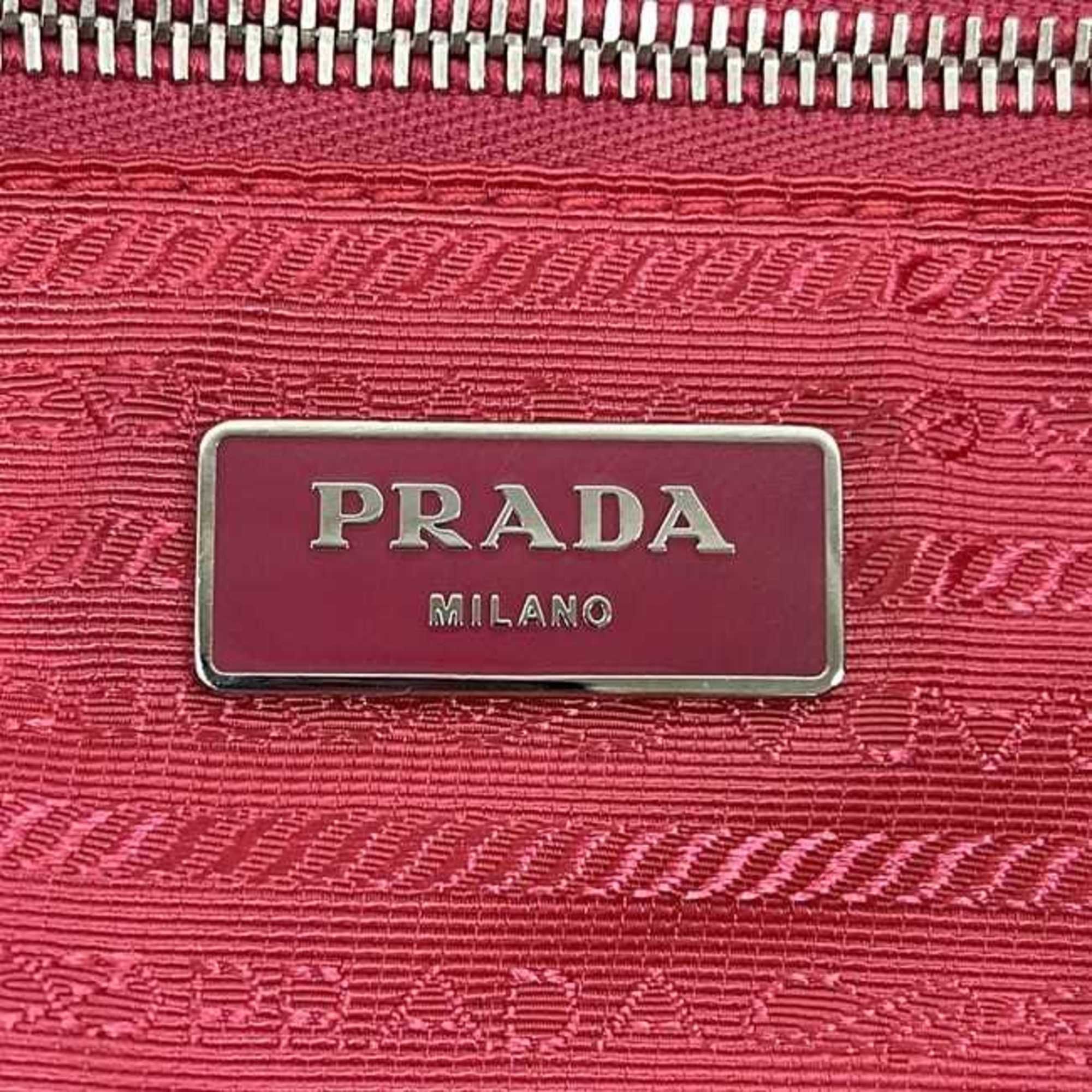 Nylon Saffiano Triangle Leather Tote Bag (Pre-Owned) - Prada - Modalova