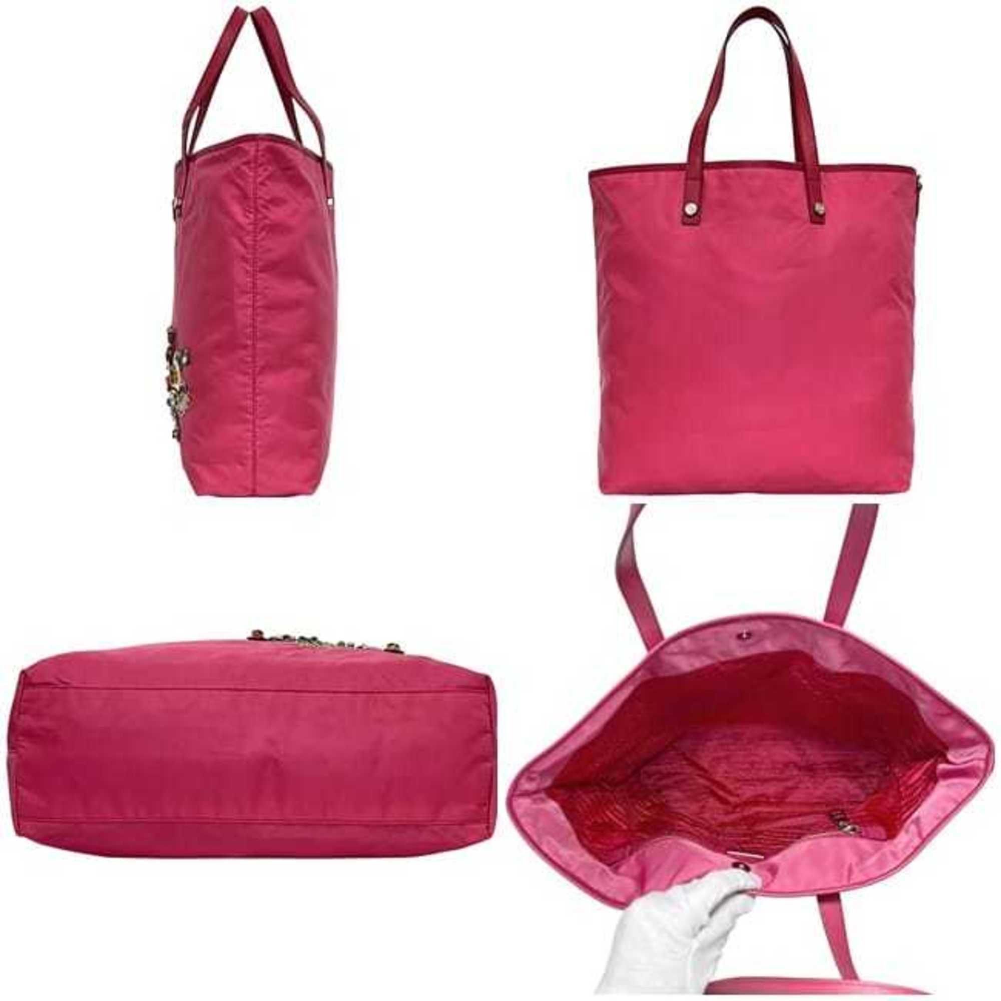 Nylon Saffiano Triangle Leather Tote Bag (Pre-Owned) - Prada - Modalova