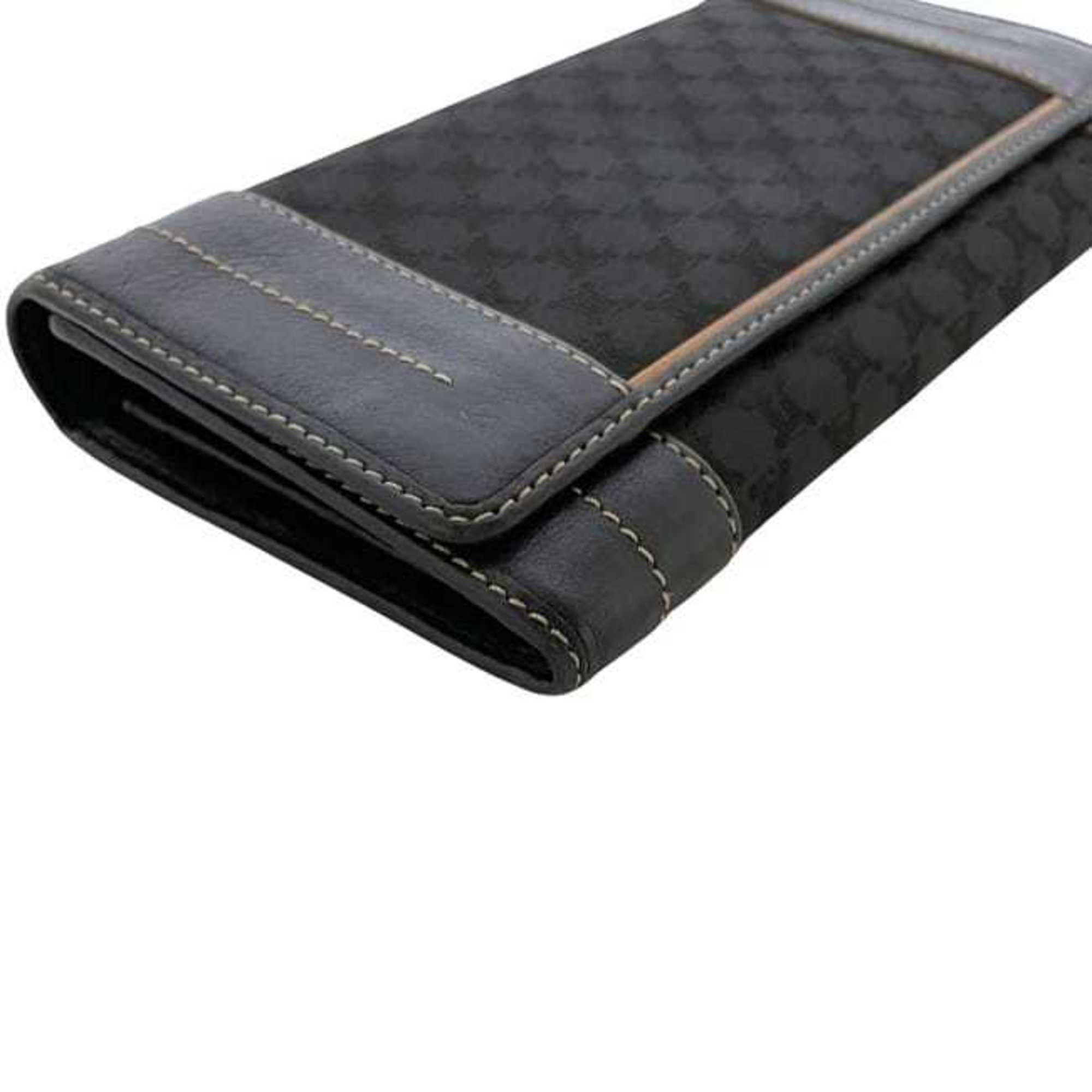 Canvas Leather Long Wallet (Bi-Fold) (Pre-Owned) - Celine - Modalova