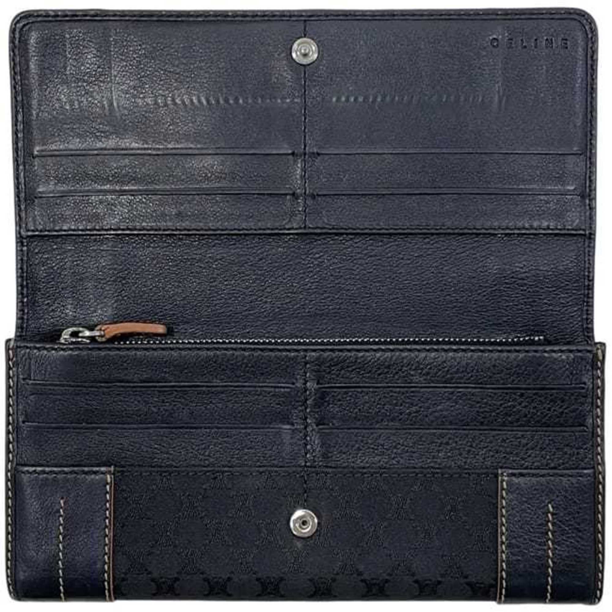 Canvas Leather Long Wallet (Bi-Fold) (Pre-Owned) - Celine - Modalova