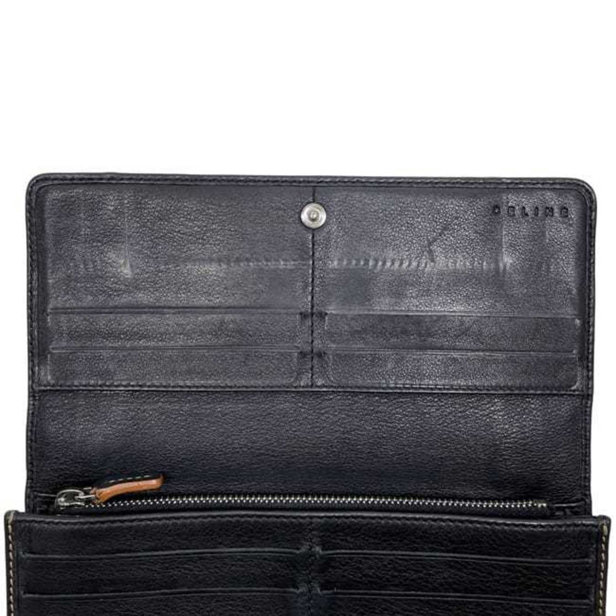 Canvas Leather Long Wallet (Bi-Fold) (Pre-Owned) - Celine - Modalova