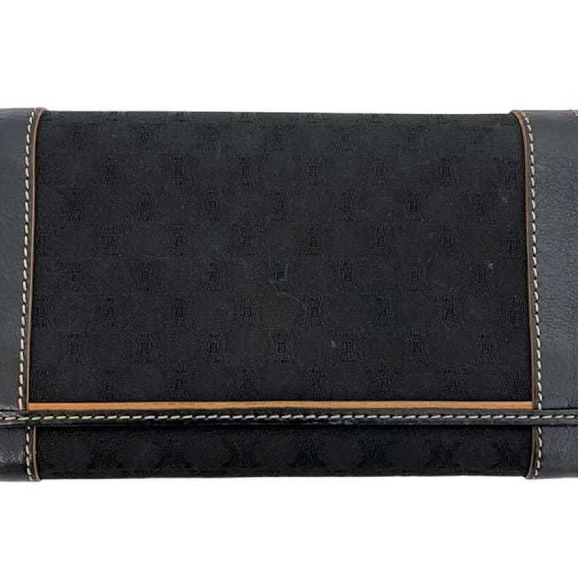 Canvas Leather Long Wallet (Bi-Fold) (Pre-Owned) - Celine - Modalova