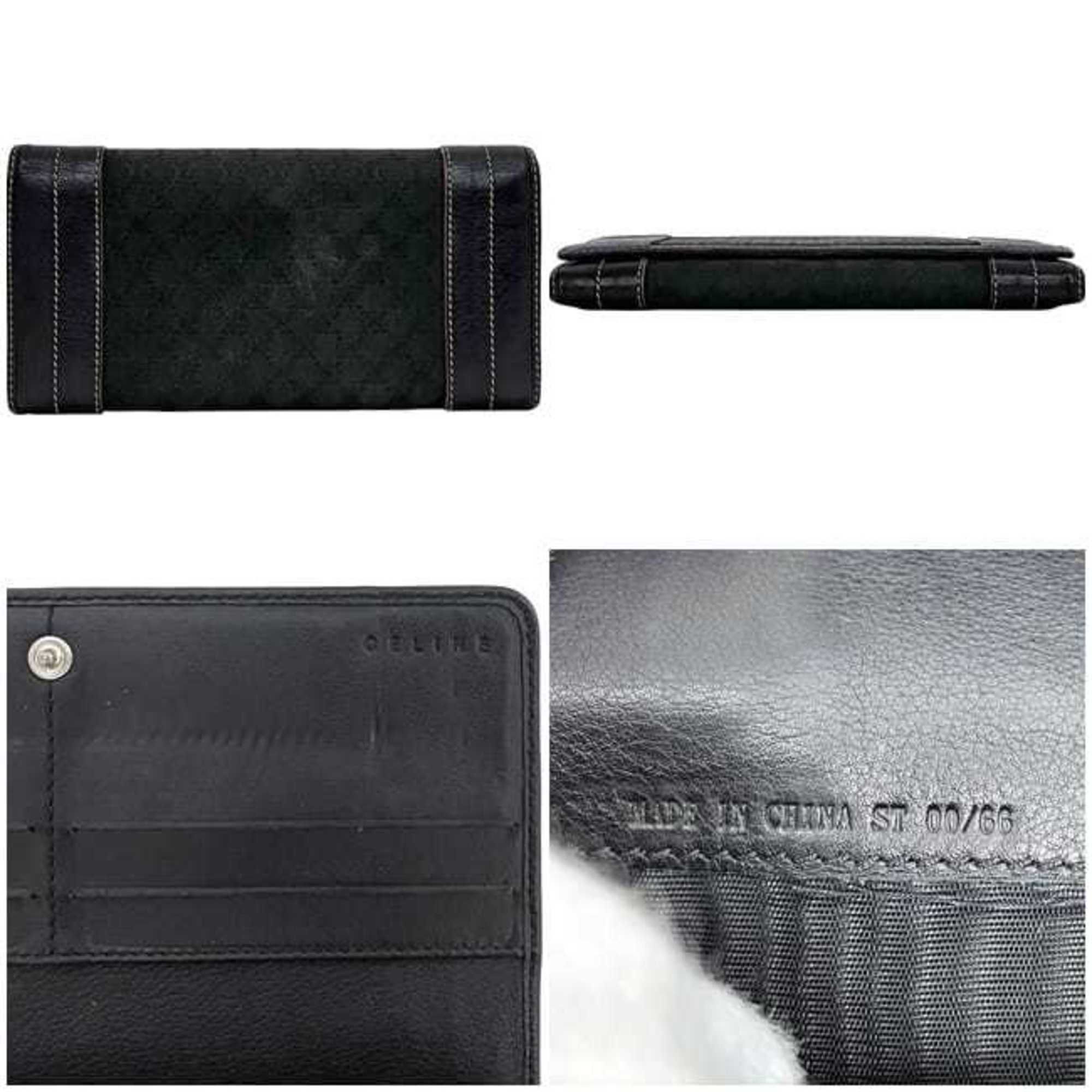 Canvas Leather Long Wallet (Bi-Fold) (Pre-Owned) - Celine - Modalova