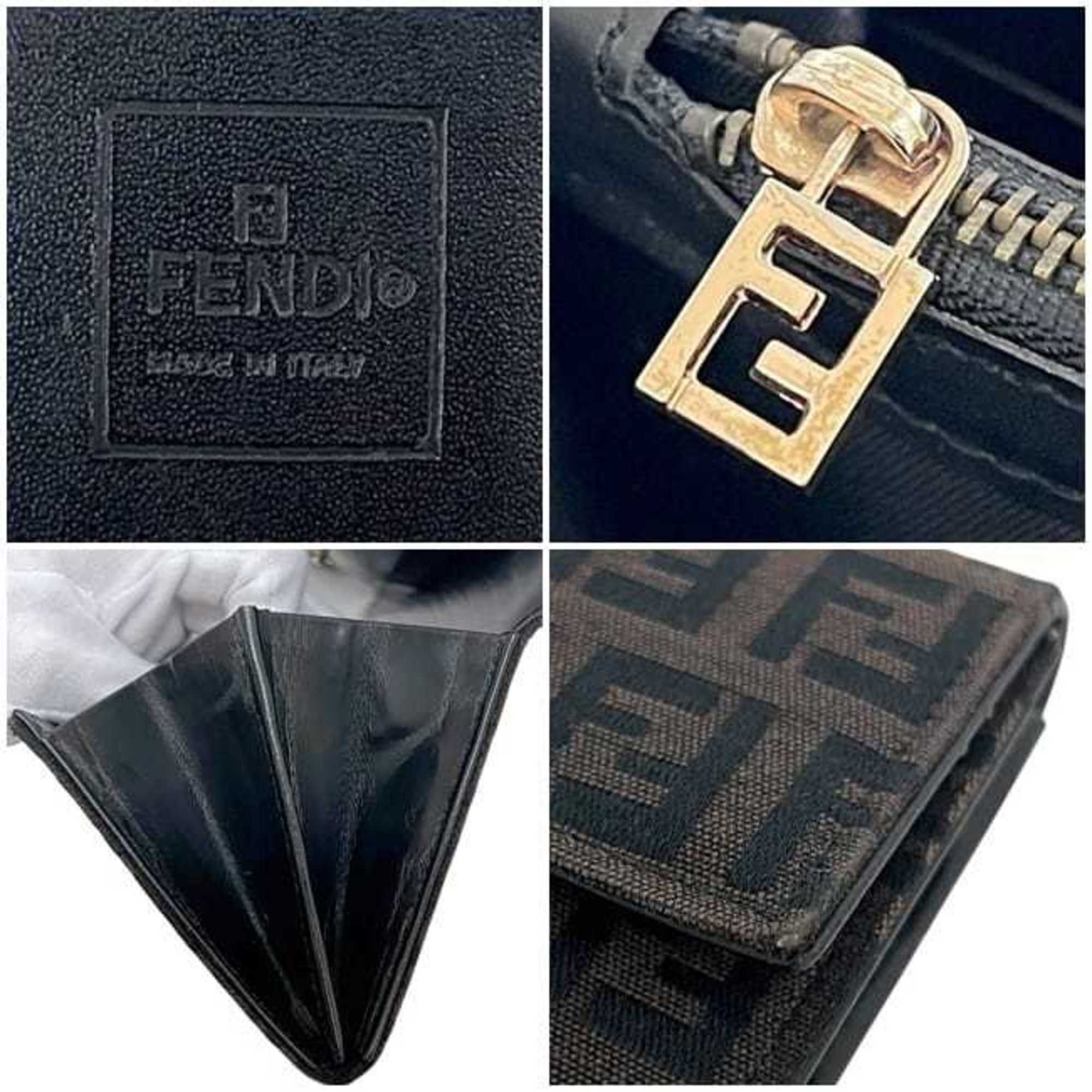 Canvas Leather Long Wallet (Bi-Fold) (Pre-Owned) - Fendi - Modalova
