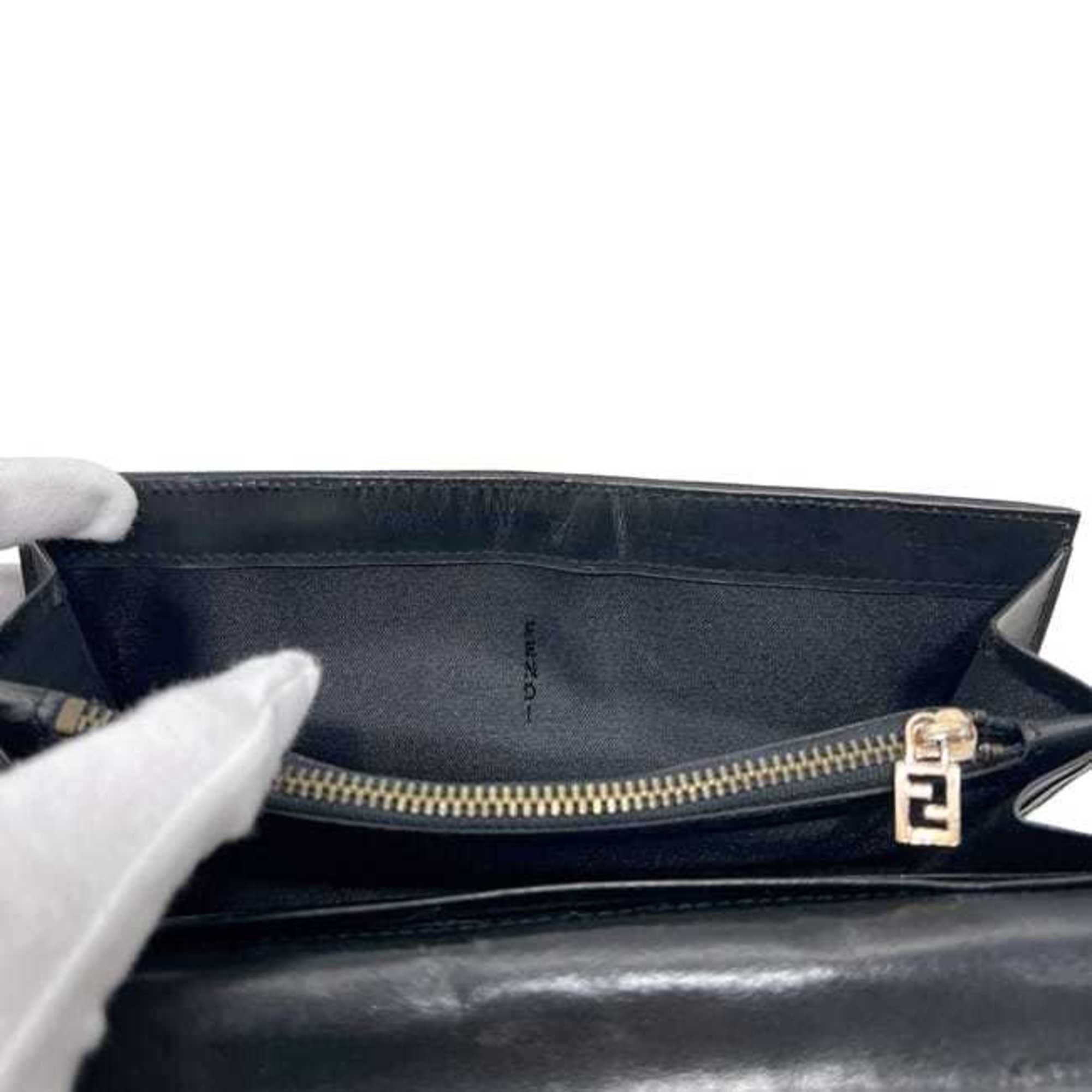 Canvas Leather Long Wallet (Bi-Fold) (Pre-Owned) - Fendi - Modalova