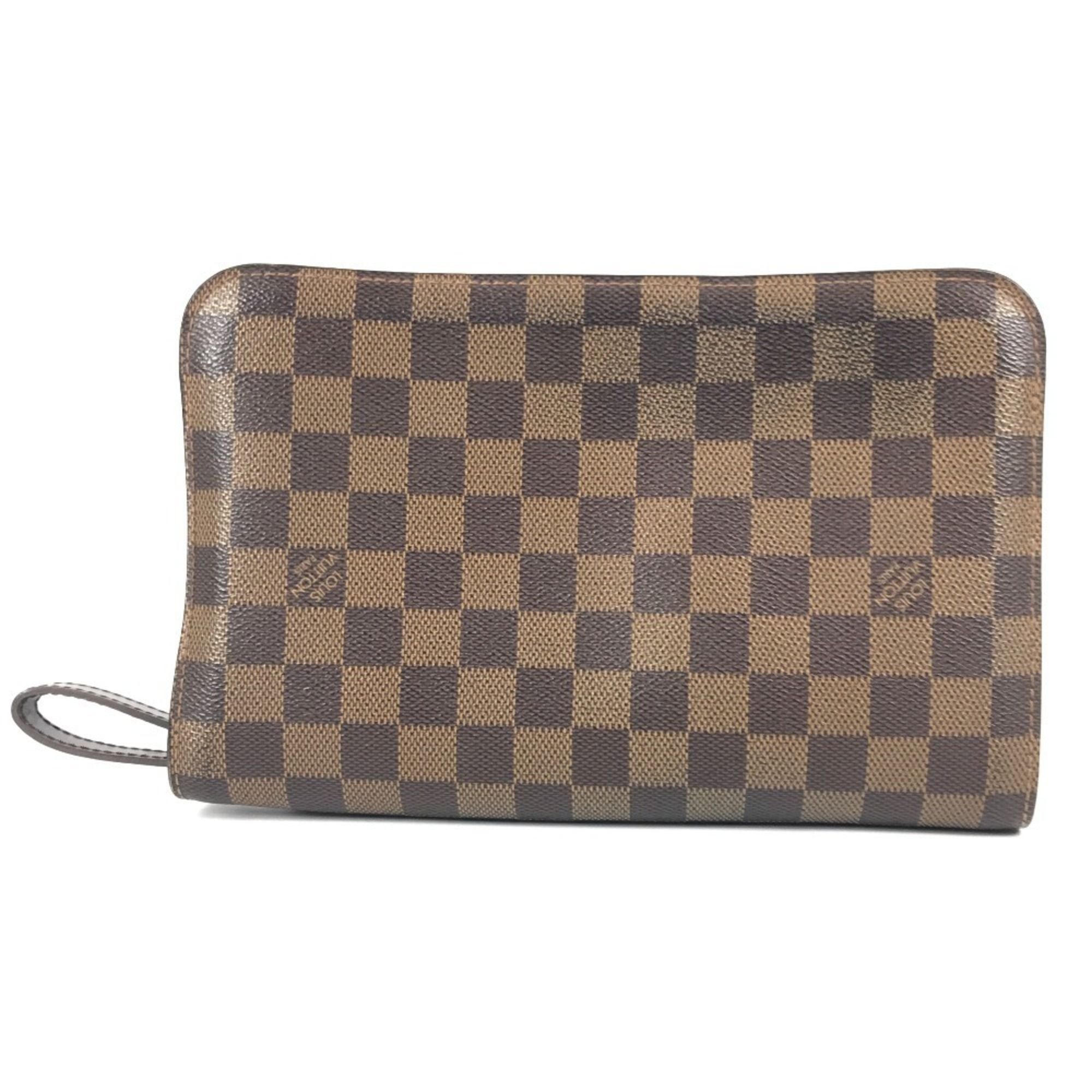 Damier Canvas Clutch Bag Pouch (Pre-Owned) - Louis Vuitton - Modalova