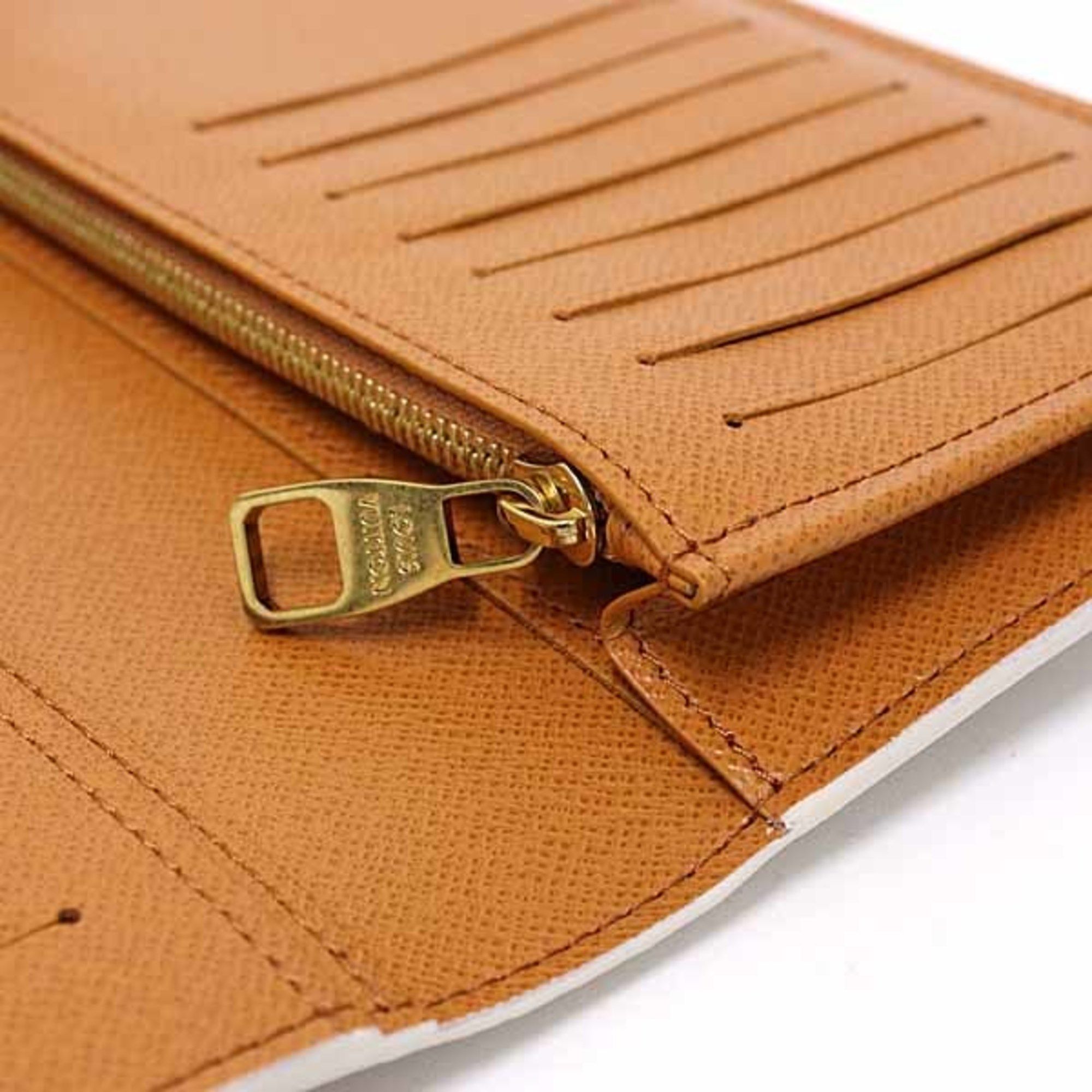 Monogram Leather Long Wallet (Bi-Fold) (Pre-Owned) - Louis Vuitton - Modalova