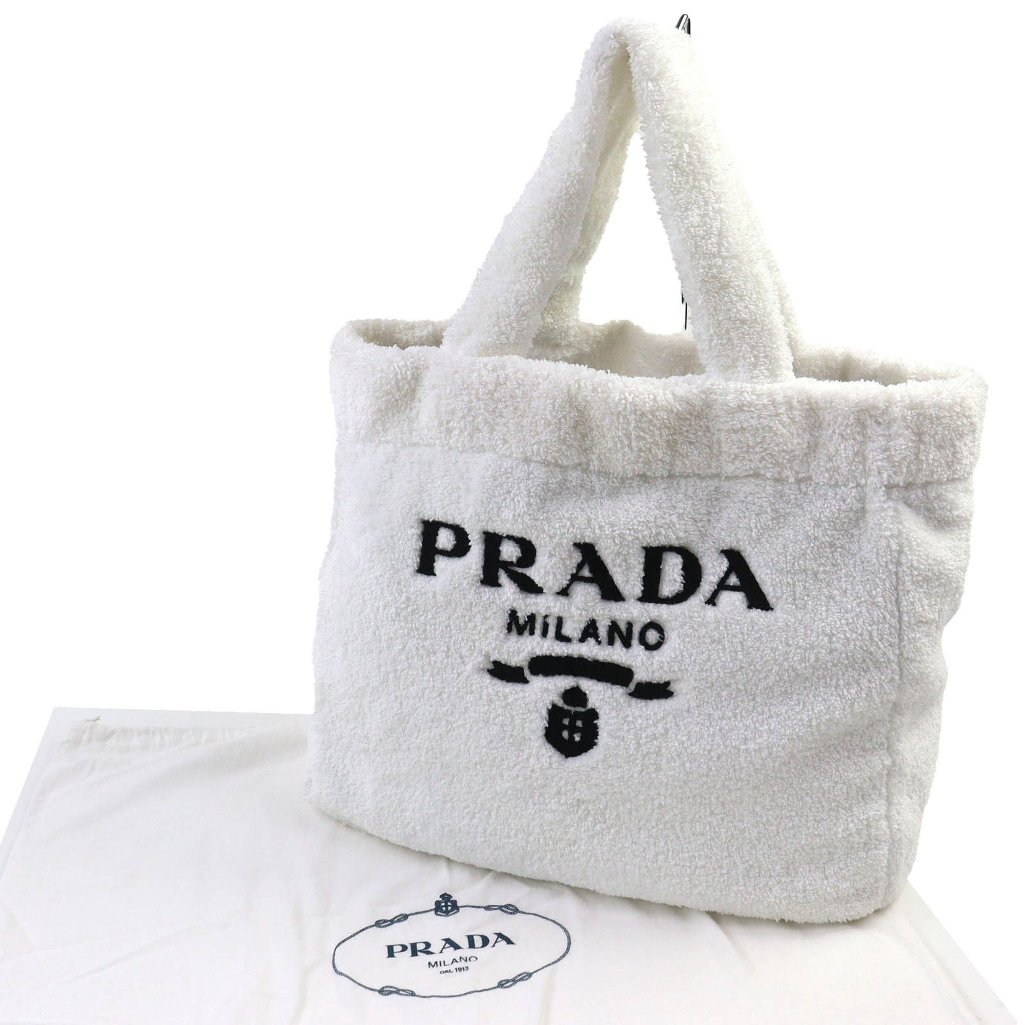 Polyester Leather Tote Bag (Pre-Owned) - Prada - Modalova