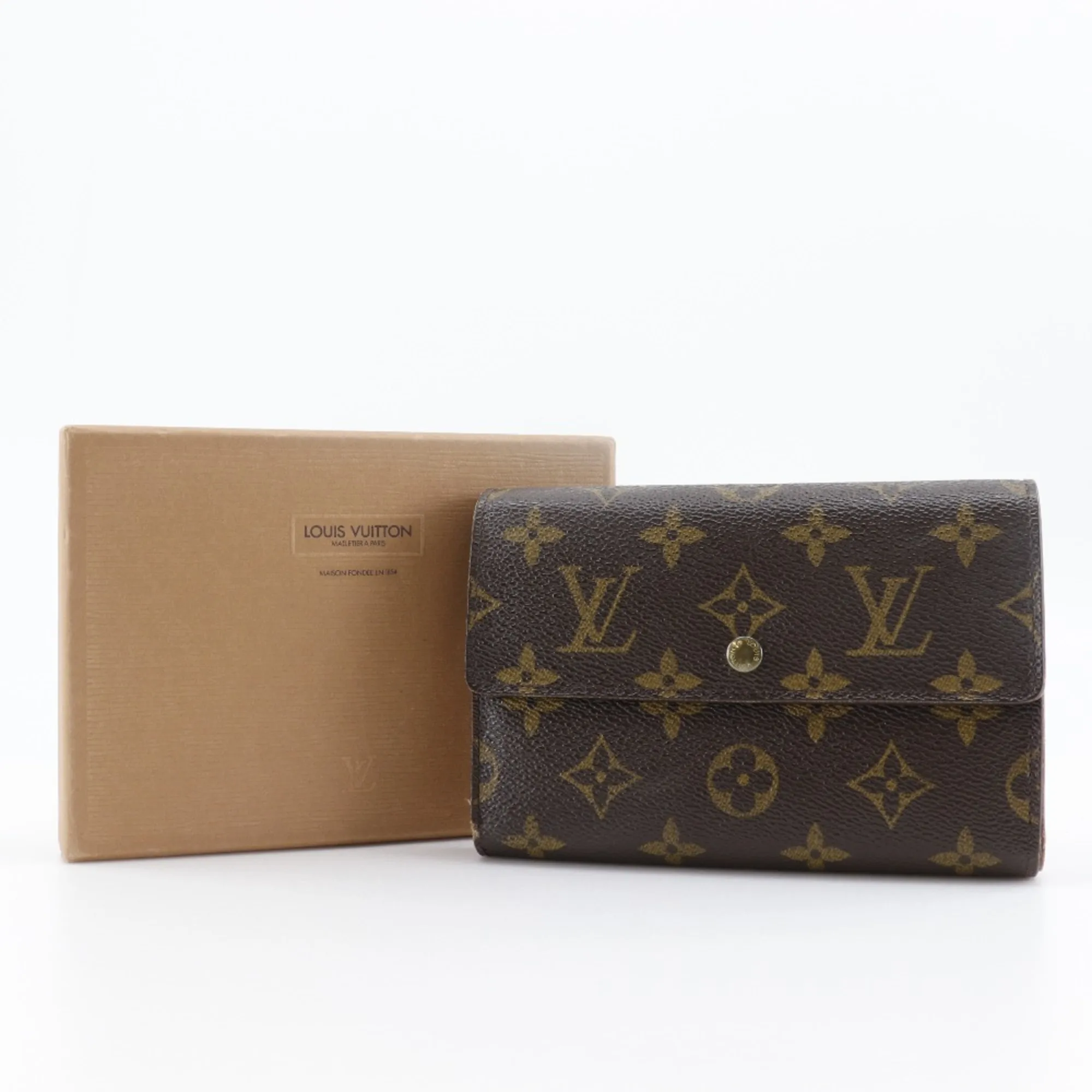 Monogram Canvas Wallet (Tri-Fold) (Pre-Owned) - Louis Vuitton - Modalova
