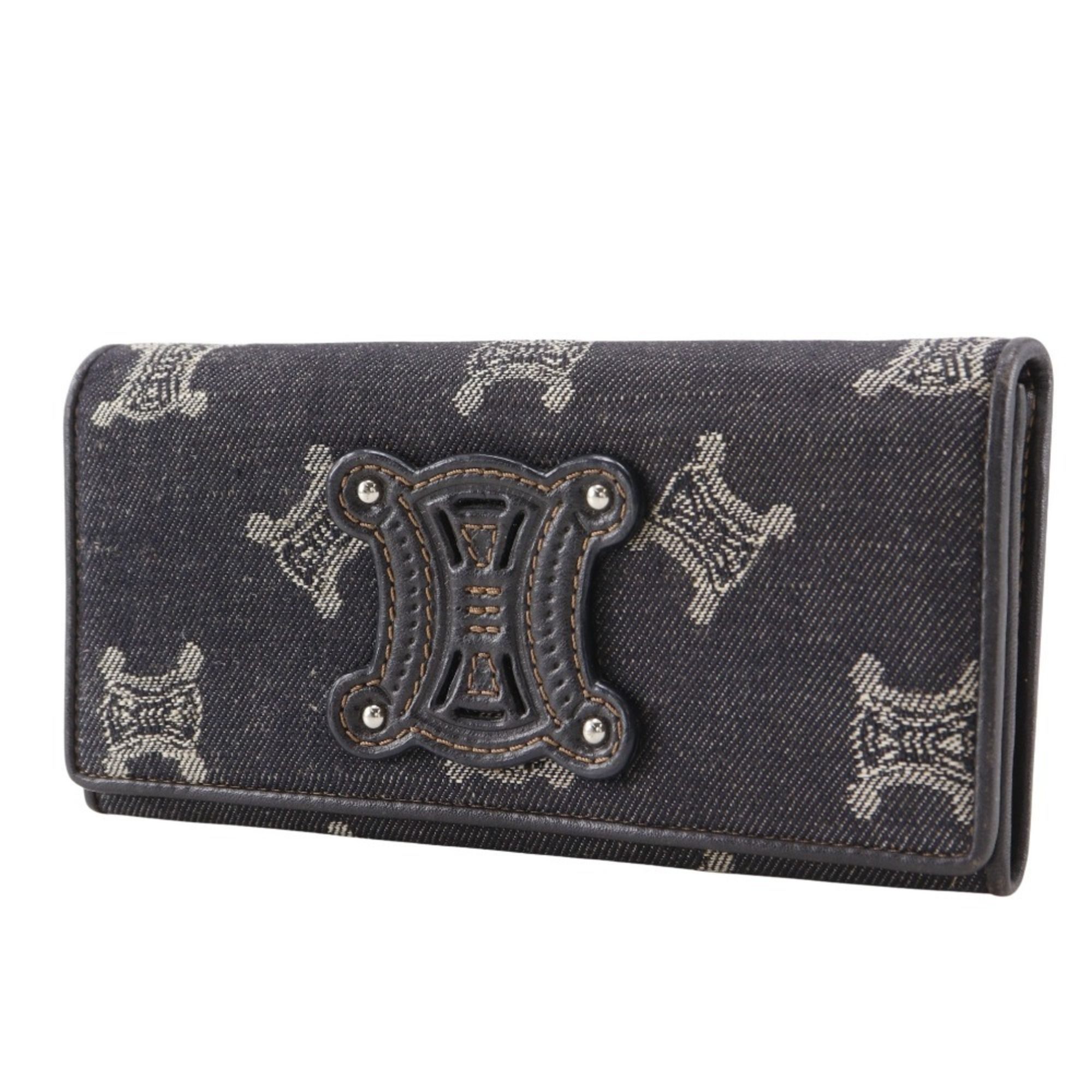 Denim Long Wallet (Bi-Fold) (Pre-Owned) - Celine - Modalova