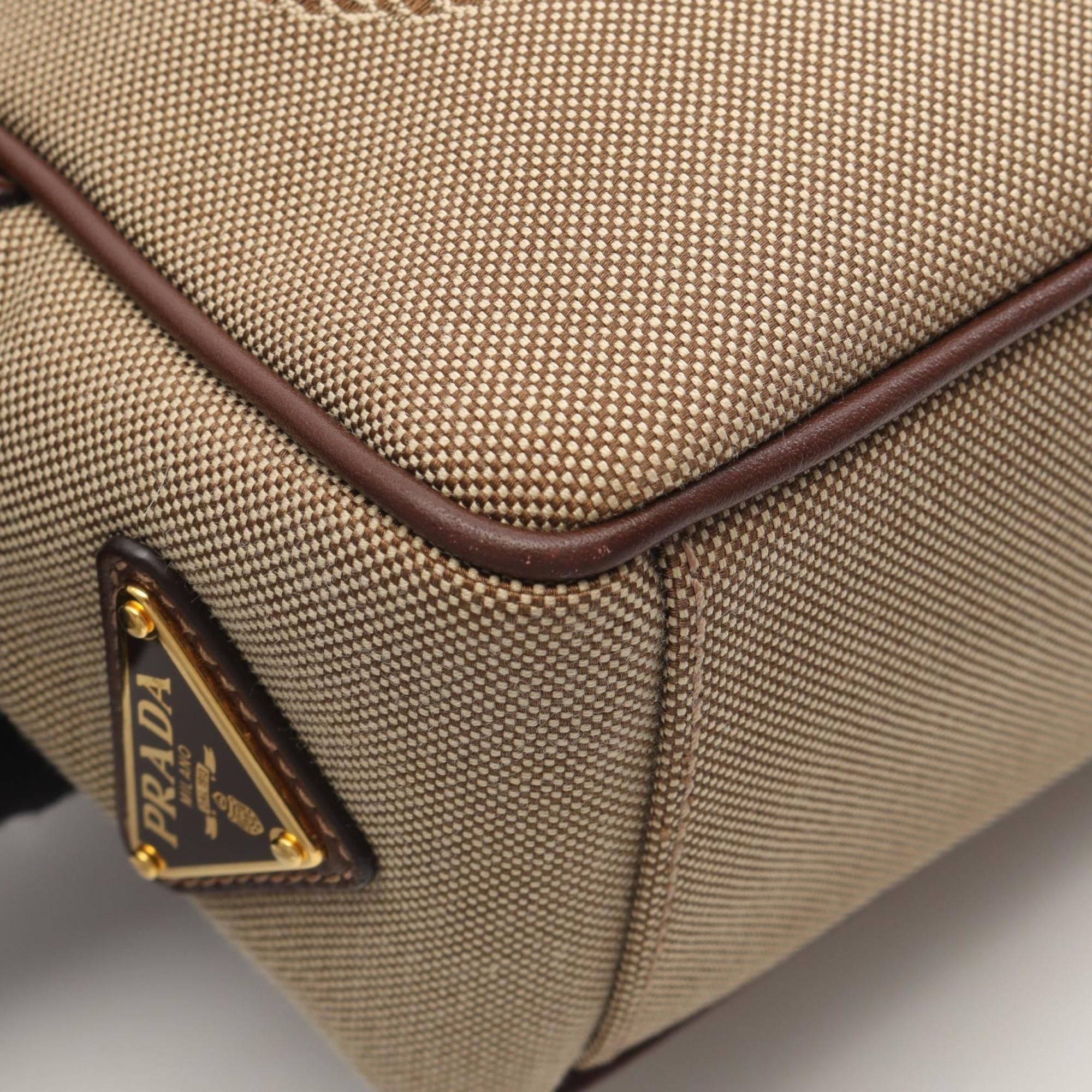 Canvas Leather Handbag Shoulder Bag (Pre-Owned) - Prada - Modalova