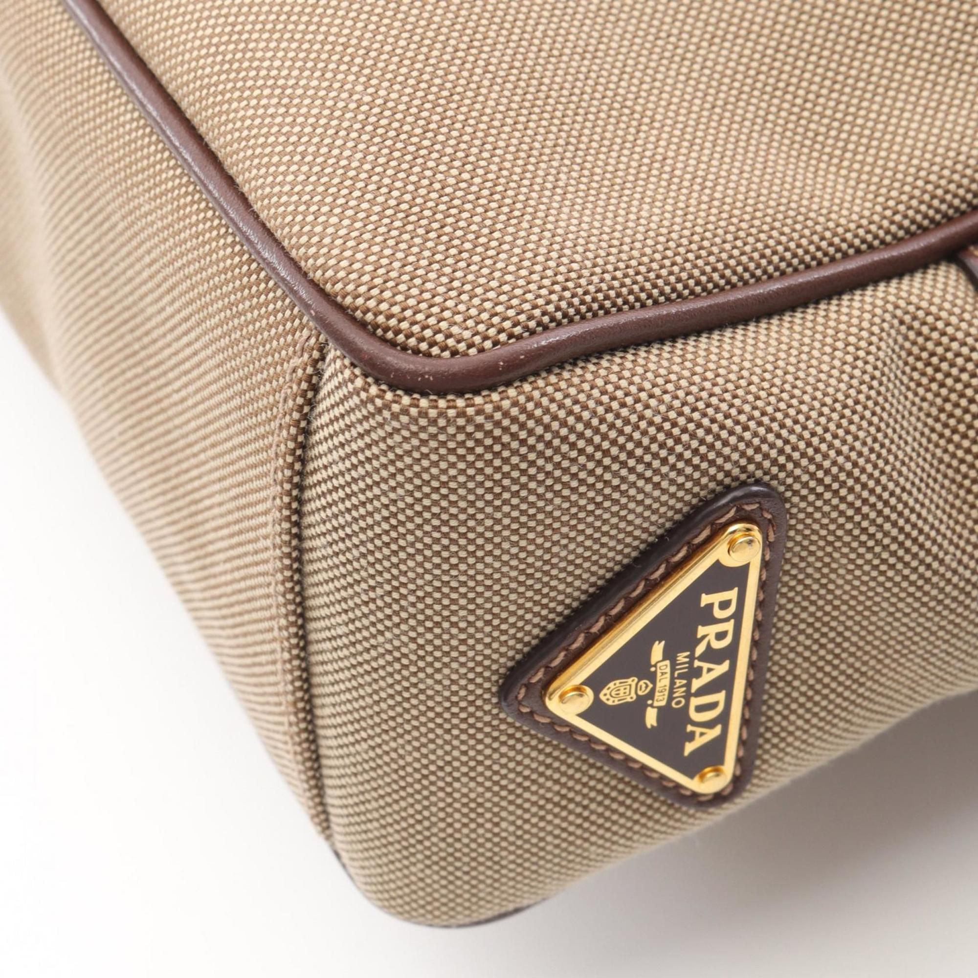 Canvas Leather Handbag Shoulder Bag (Pre-Owned) - Prada - Modalova