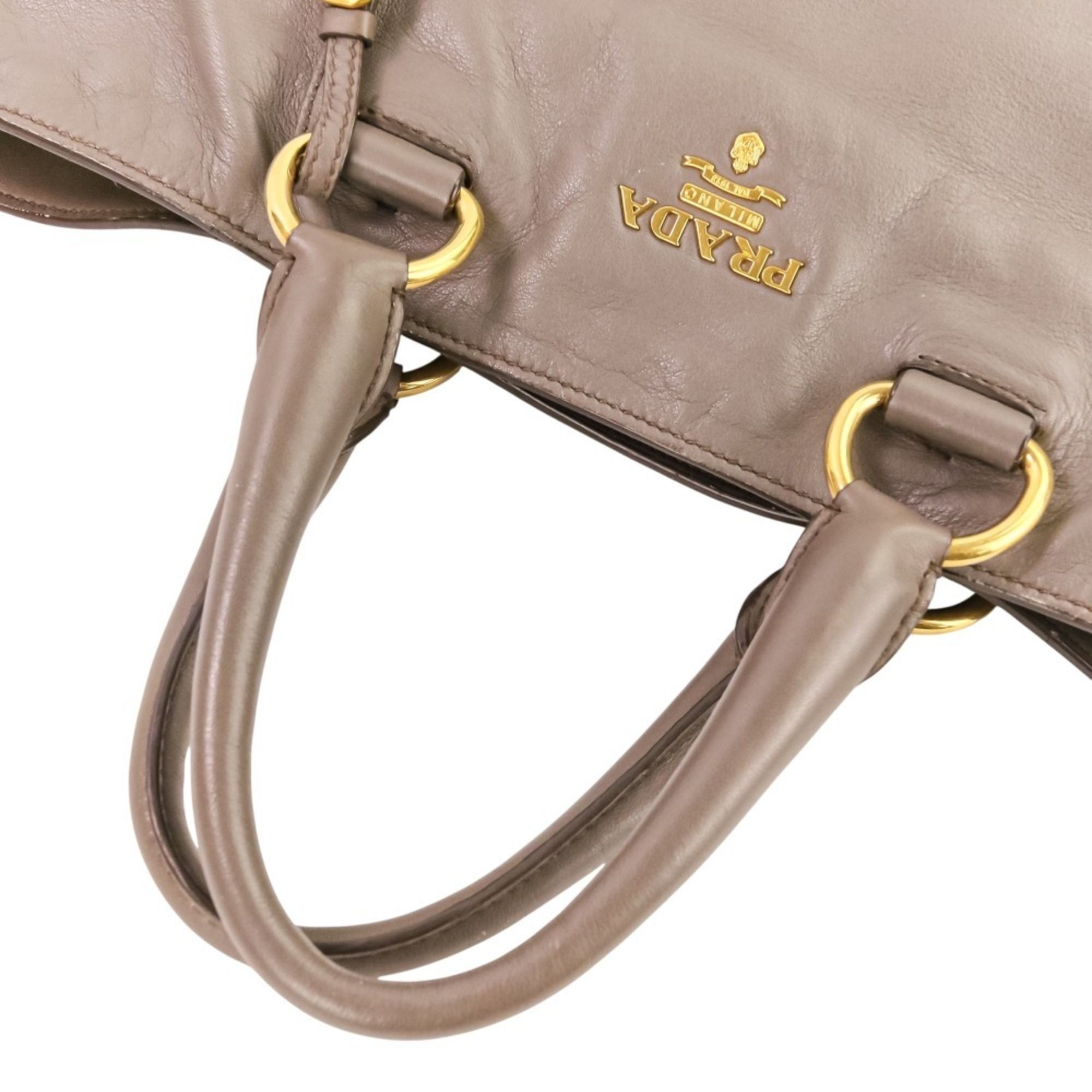 Leather Shoulder Bag Tote Bag (Pre-Owned) - Prada - Modalova