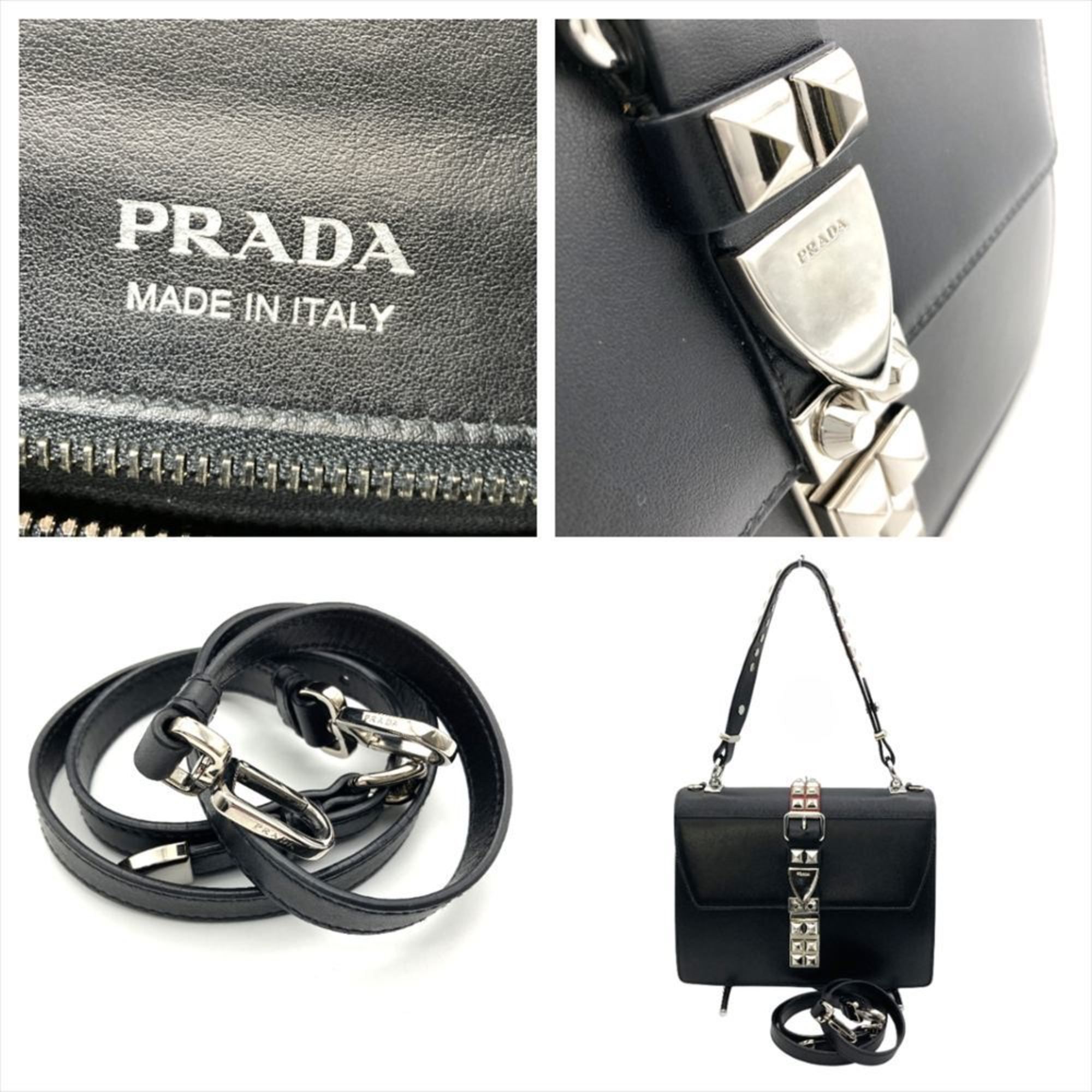 Leather Shoulder Bag (Pre-Owned) - Prada - Modalova