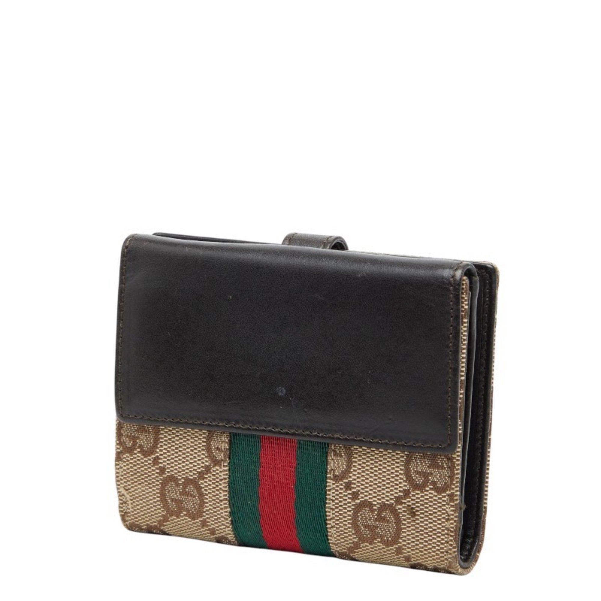 Canvas Leather Wallet (Bi-Fold) (Pre-Owned) - Gucci - Modalova