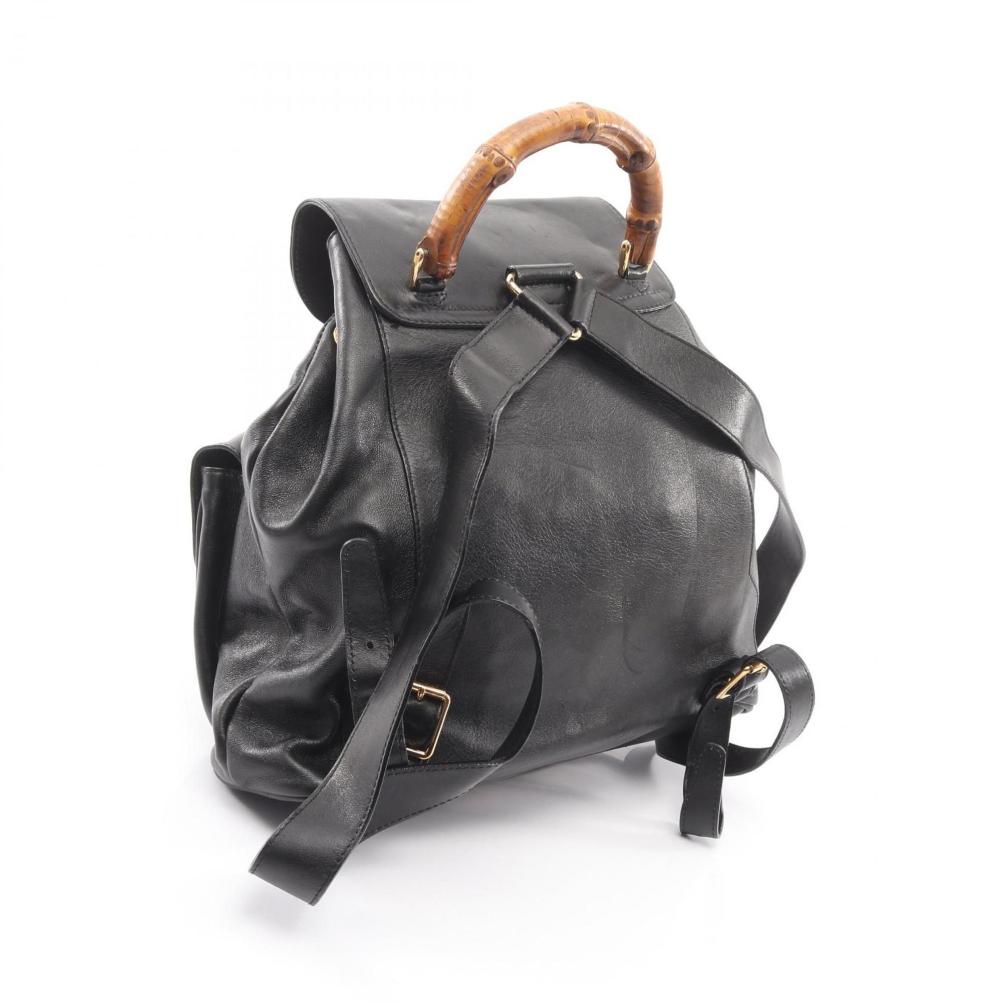 Leather Backpack (Pre-Owned) - Gucci - Modalova
