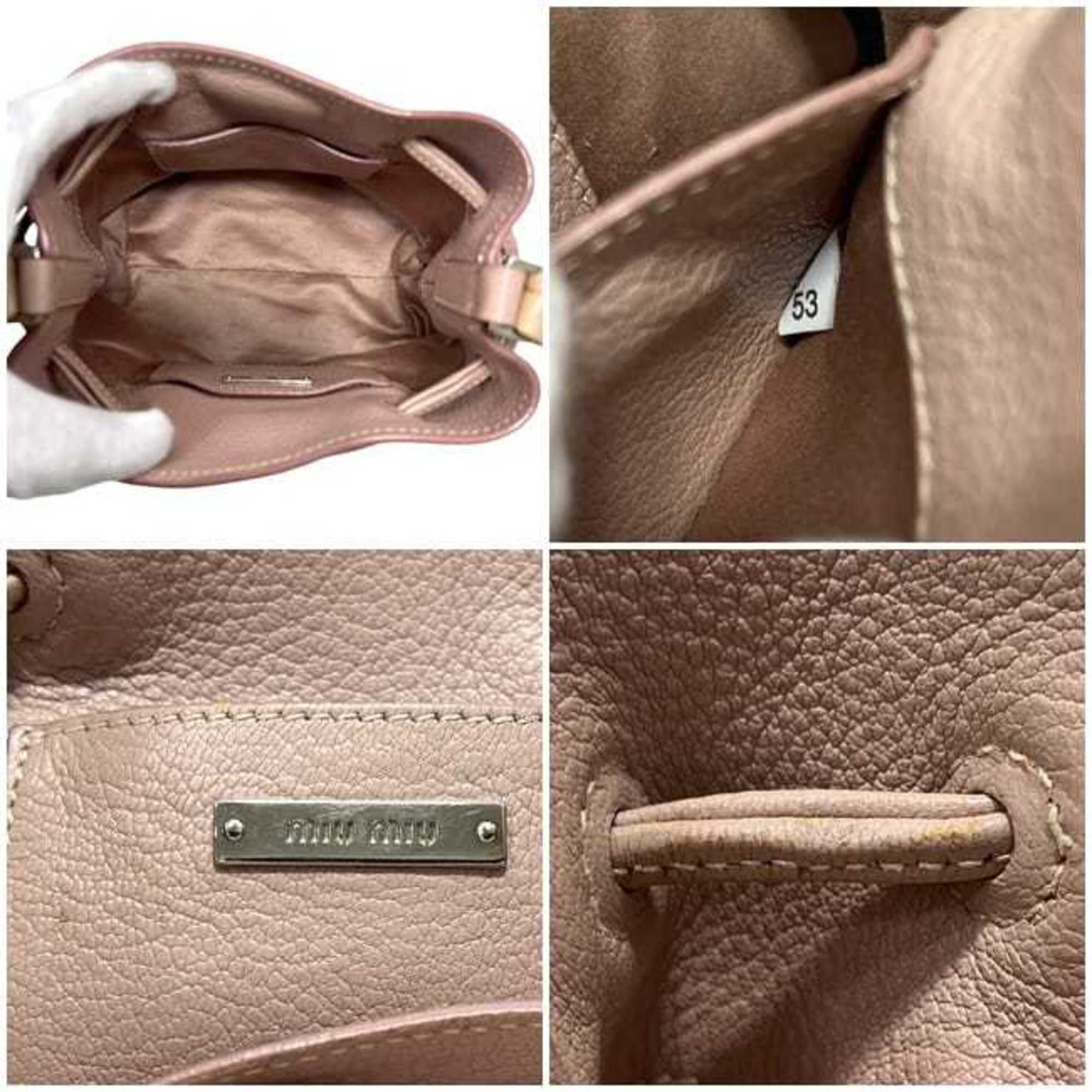 Leather Shoulder Bag (Pre-Owned) - Miu Miu - Modalova