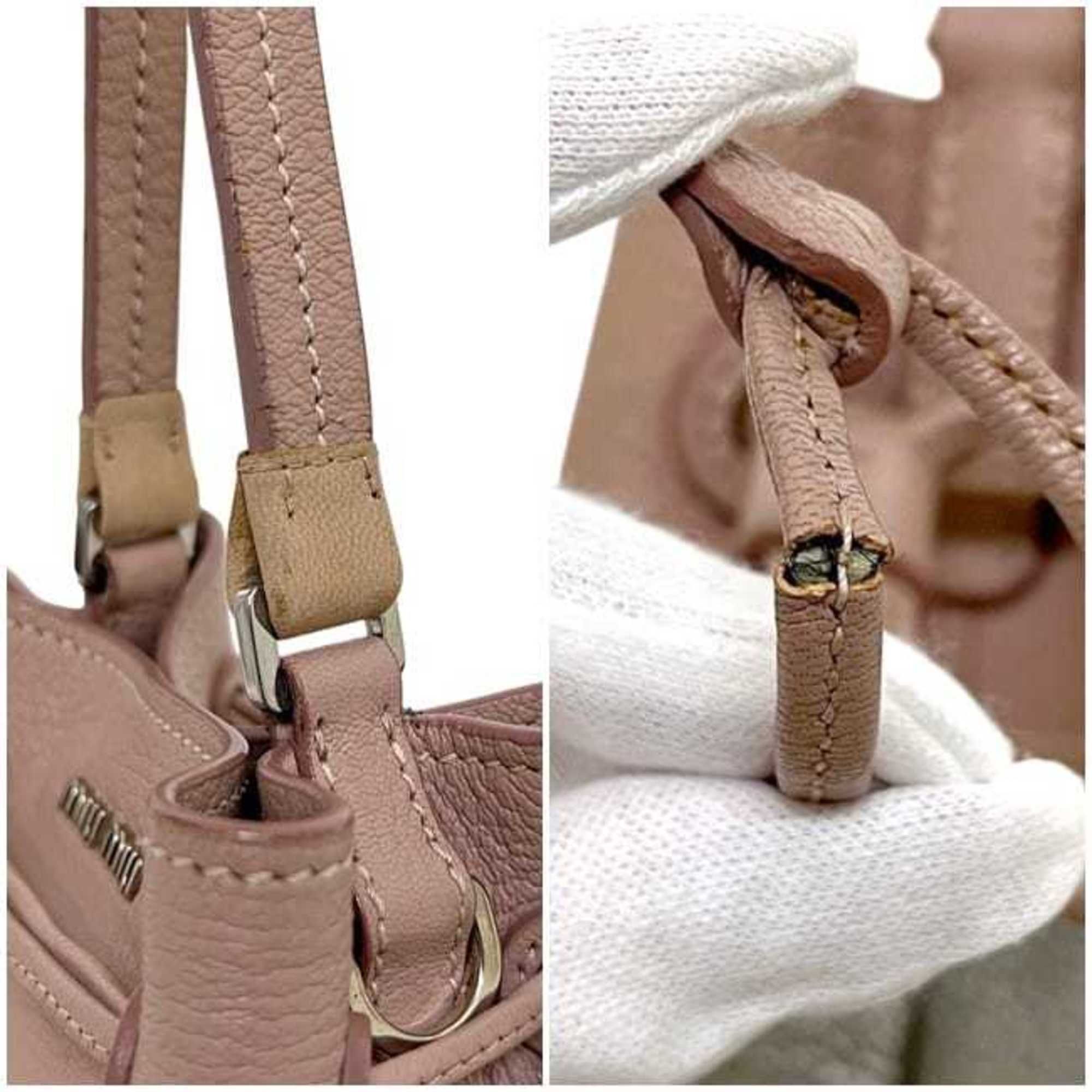 Leather Shoulder Bag (Pre-Owned) - Miu Miu - Modalova