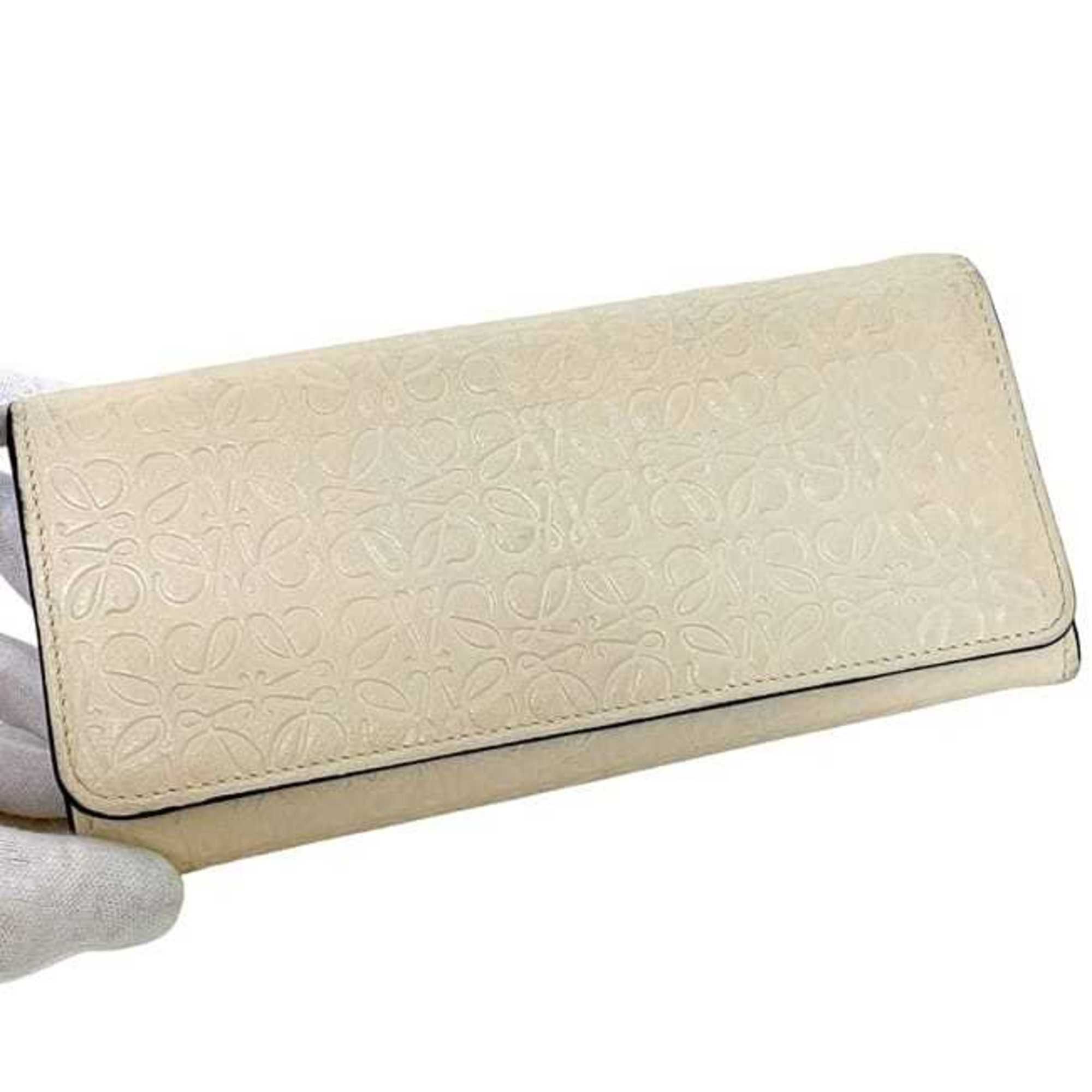 Leather Long Wallet (Bi-Fold) (Pre-Owned) - Loewe - Modalova
