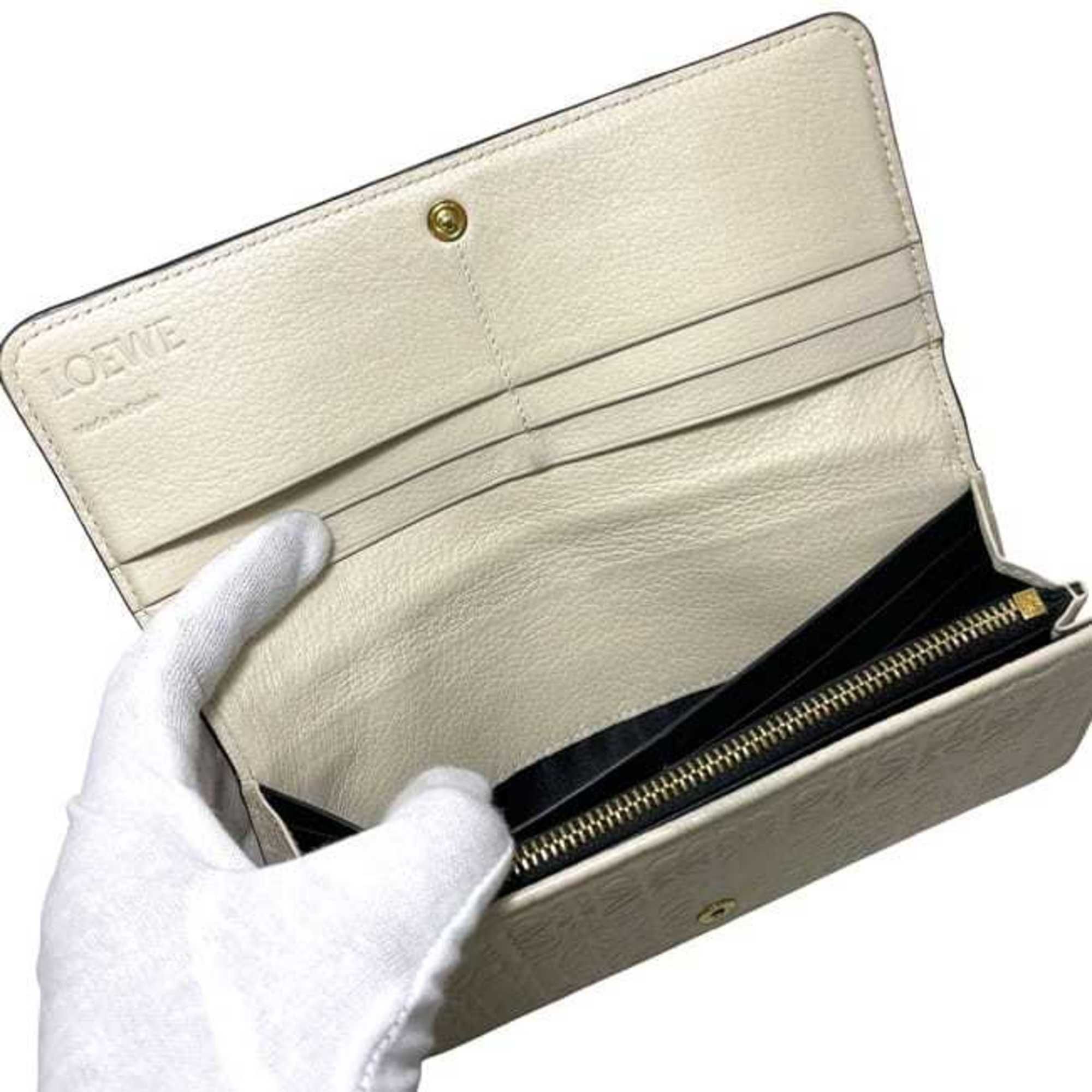Leather Long Wallet (Bi-Fold) (Pre-Owned) - Loewe - Modalova