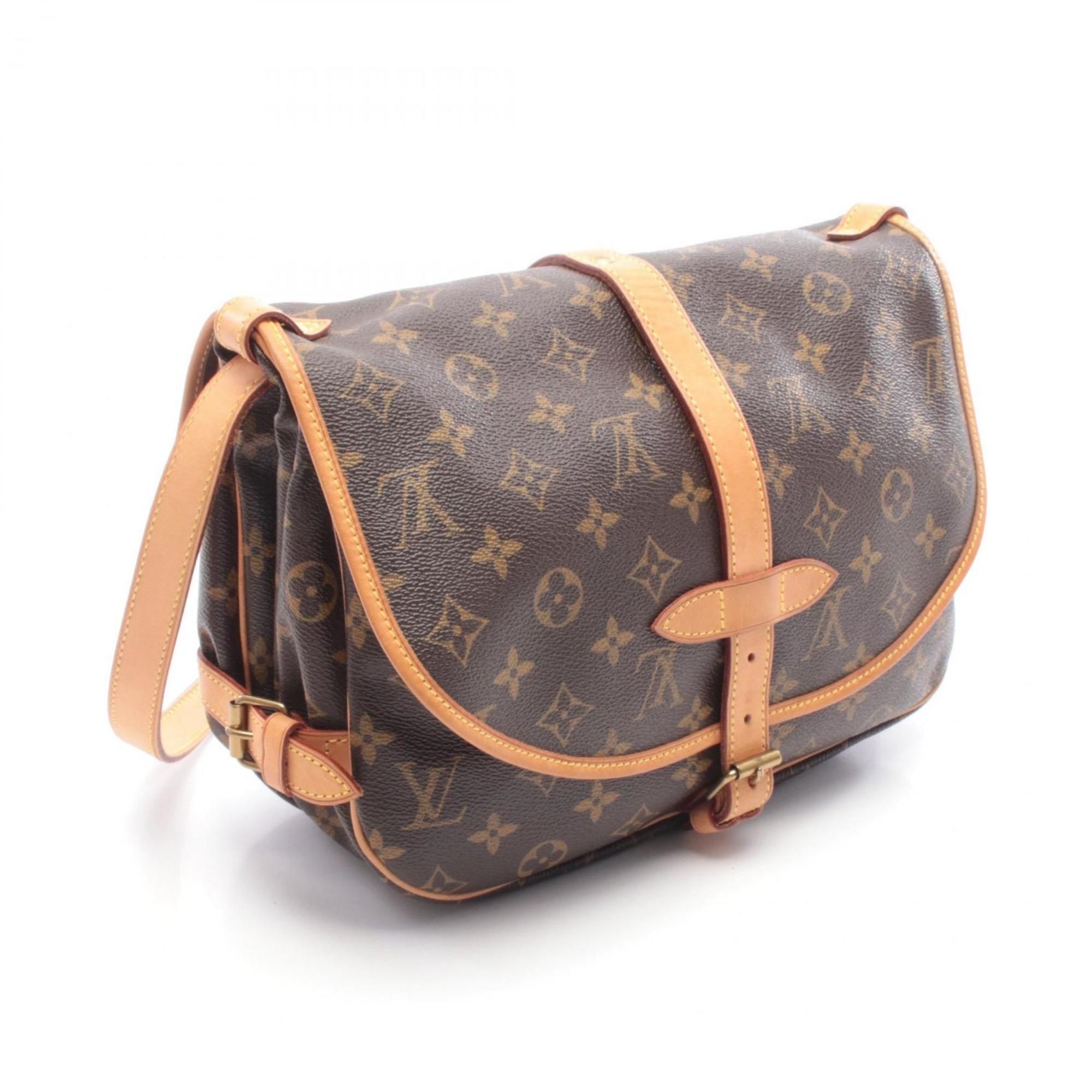 Coated Canvas Leather Shoulder Bag (Pre-Owned) - Louis Vuitton - Modalova