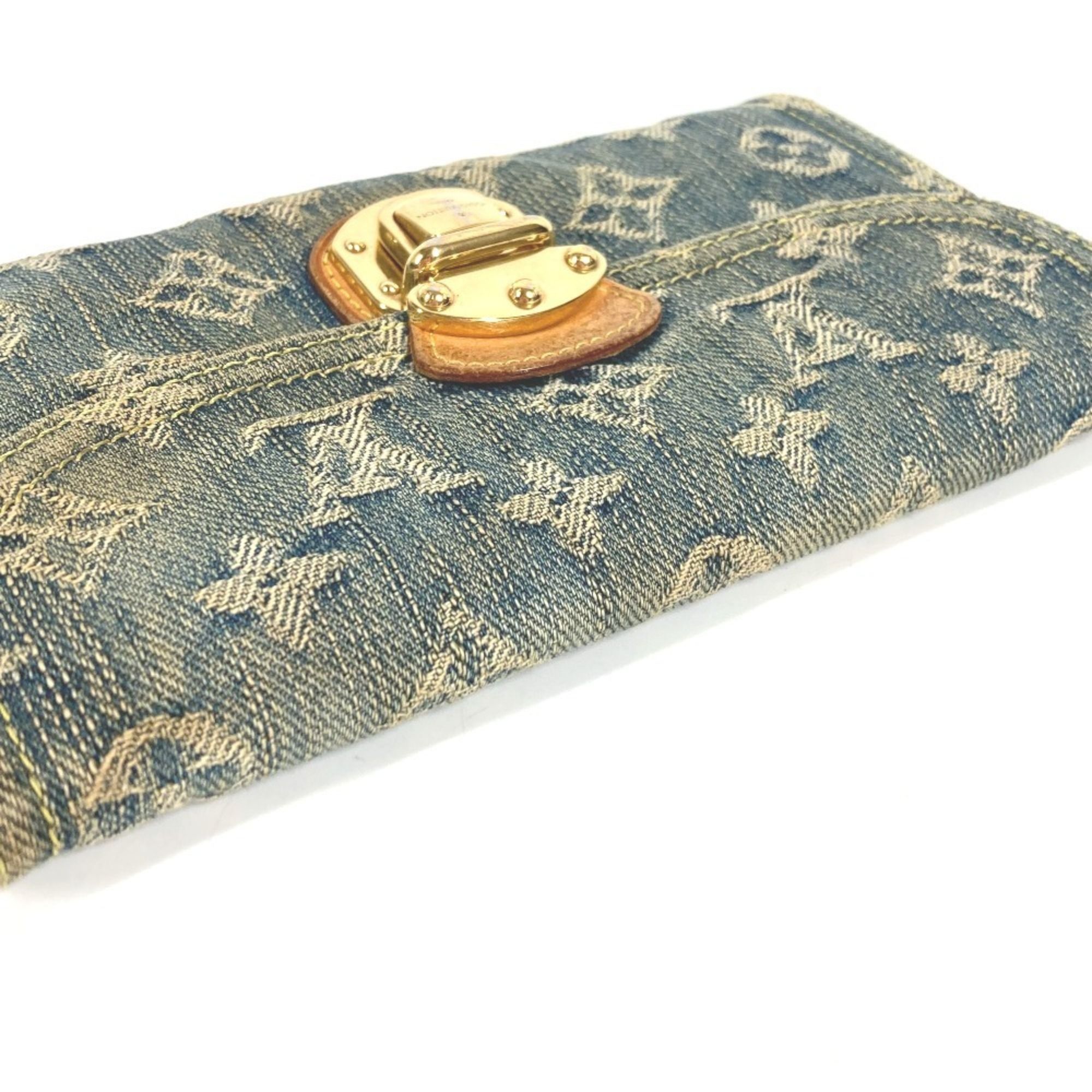 Denim Canvas Long Wallet (Bi-Fold) (Pre-Owned) - Louis Vuitton - Modalova