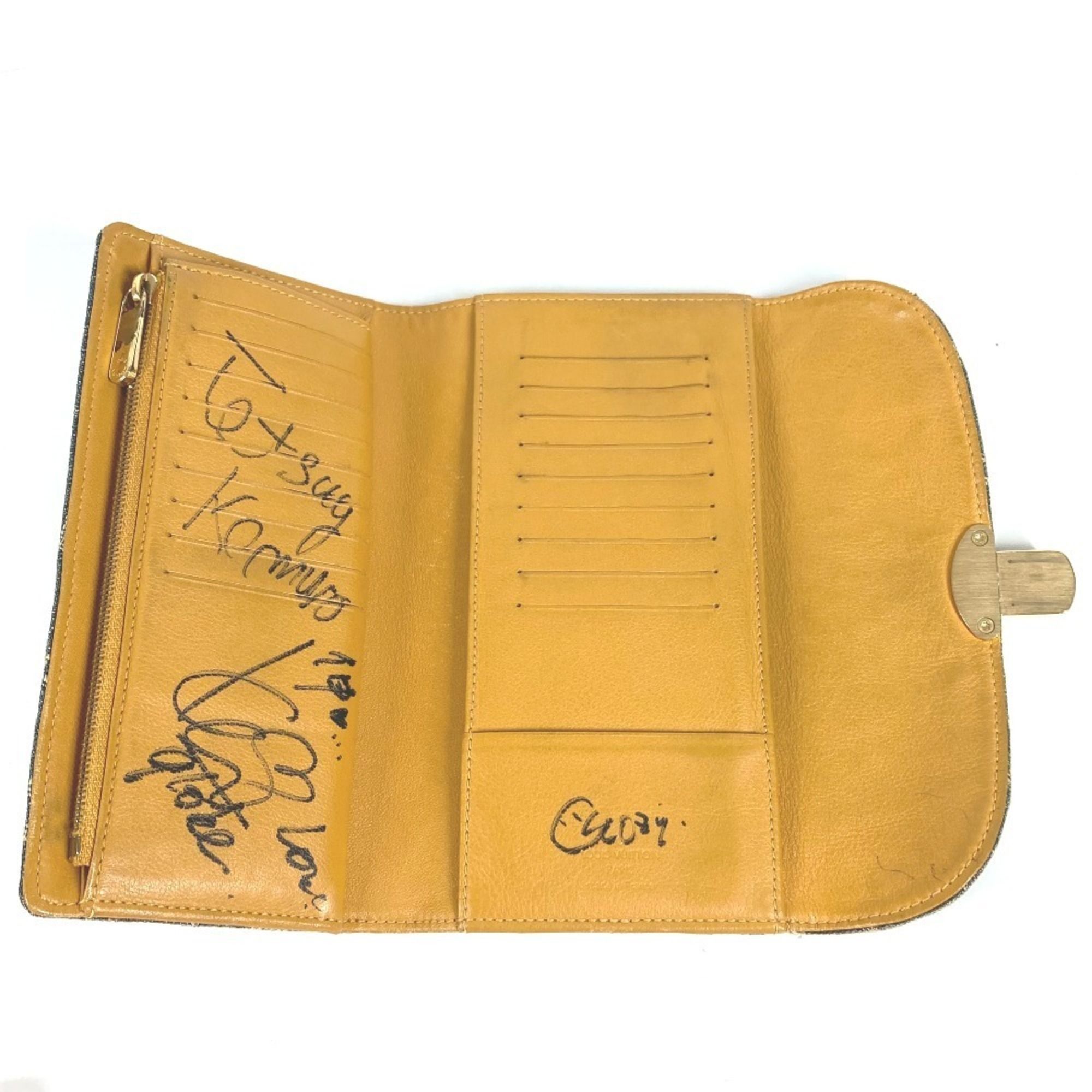 Denim Canvas Long Wallet (Bi-Fold) (Pre-Owned) - Louis Vuitton - Modalova