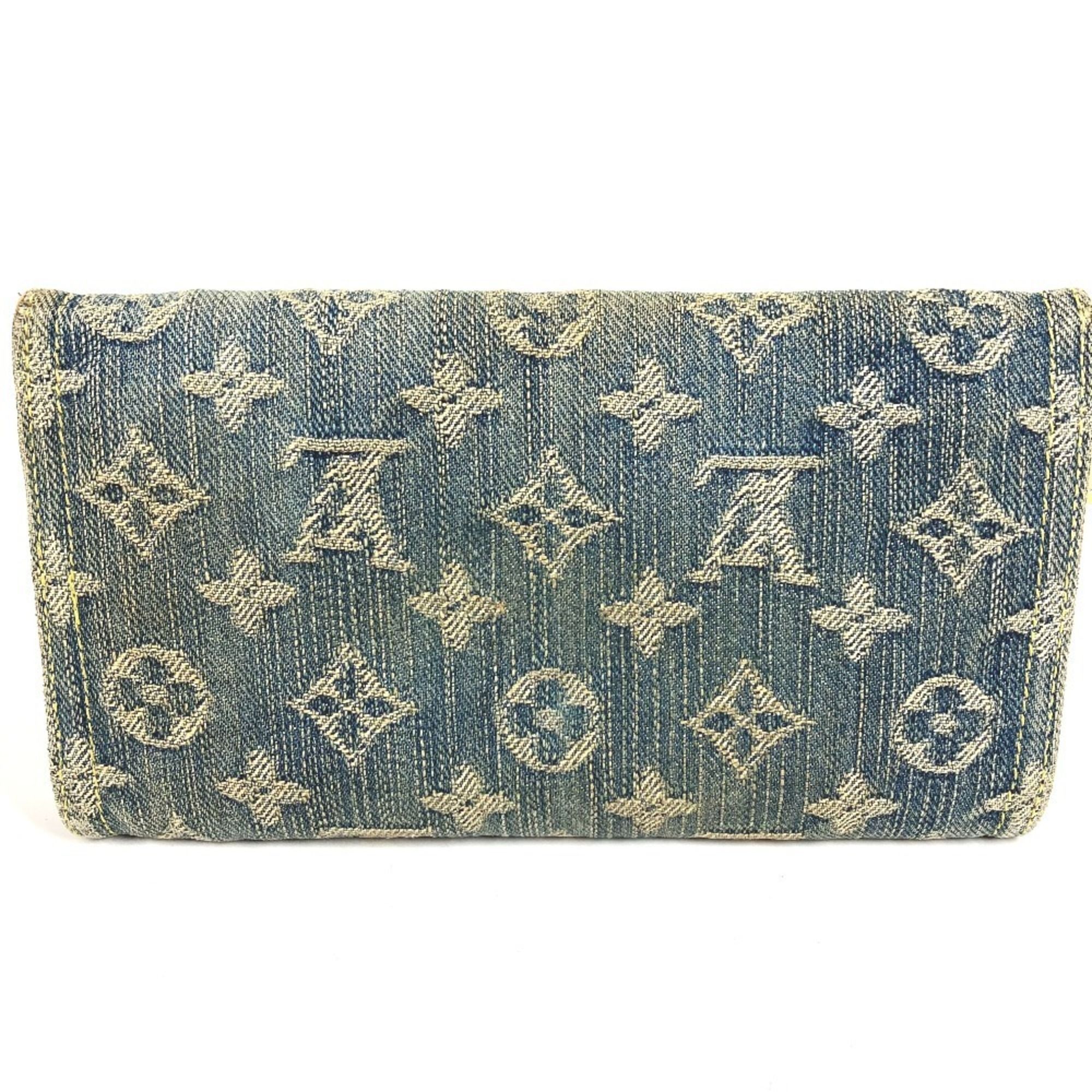 Denim Canvas Long Wallet (Bi-Fold) (Pre-Owned) - Louis Vuitton - Modalova