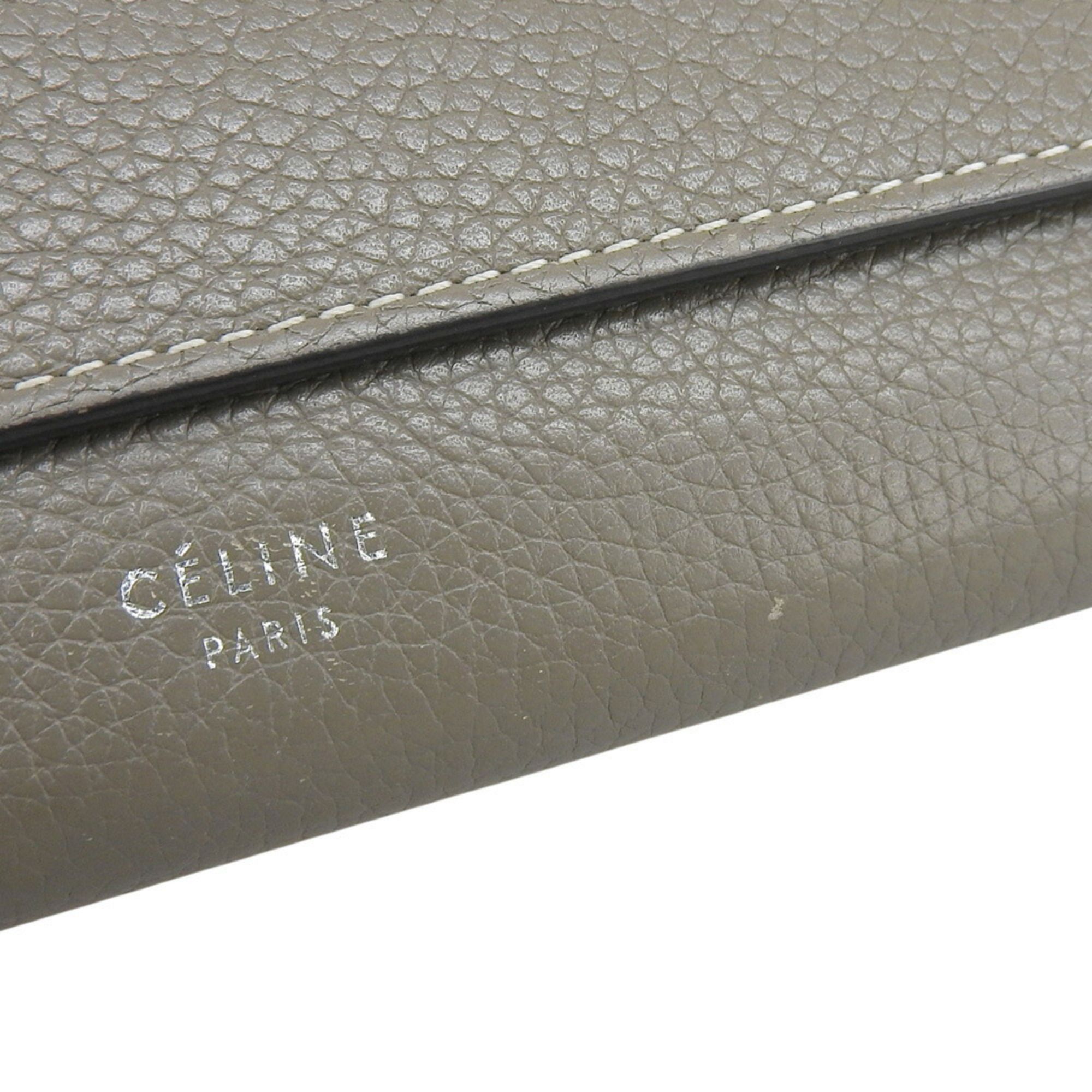 Leather Long Wallet (Tri-Fold) (Pre-Owned) - Celine - Modalova