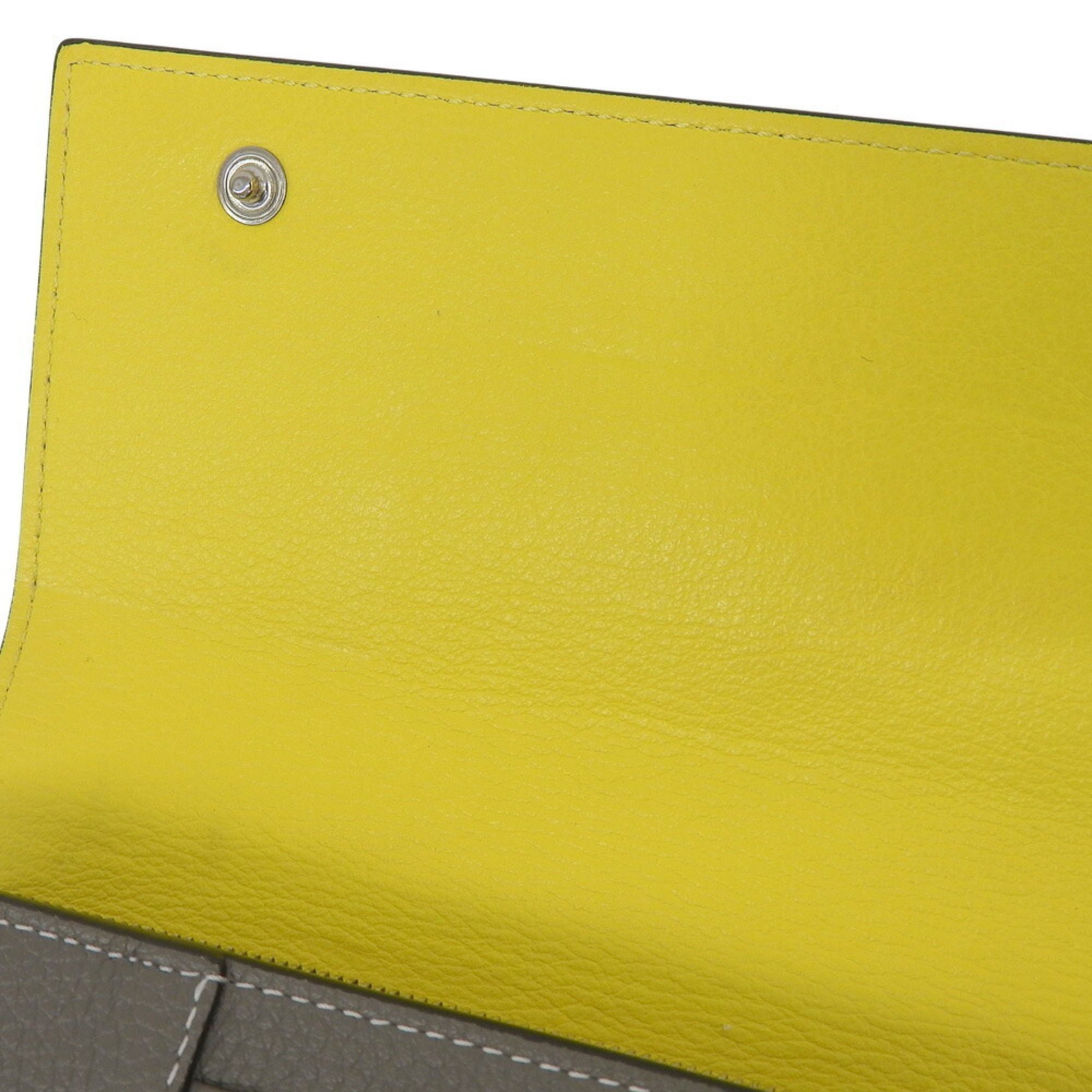 Leather Long Wallet (Tri-Fold) (Pre-Owned) - Celine - Modalova