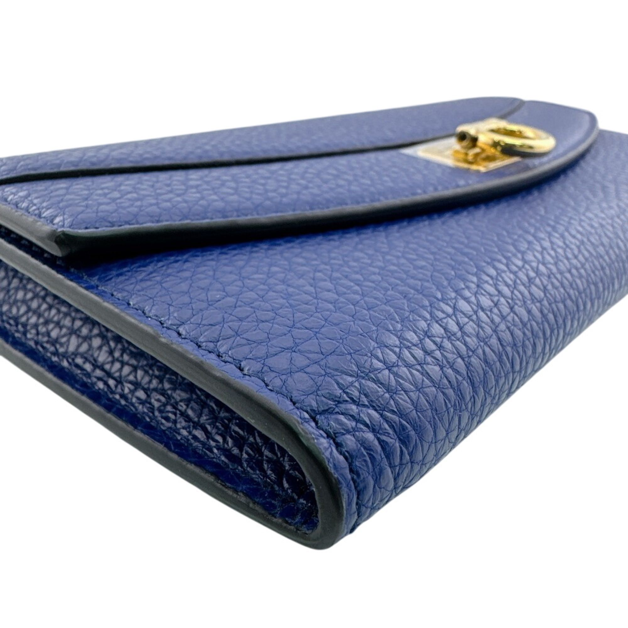 Leather Long Wallet (Tri-Fold) (Pre-Owned) - Salvatore Ferragamo - Modalova