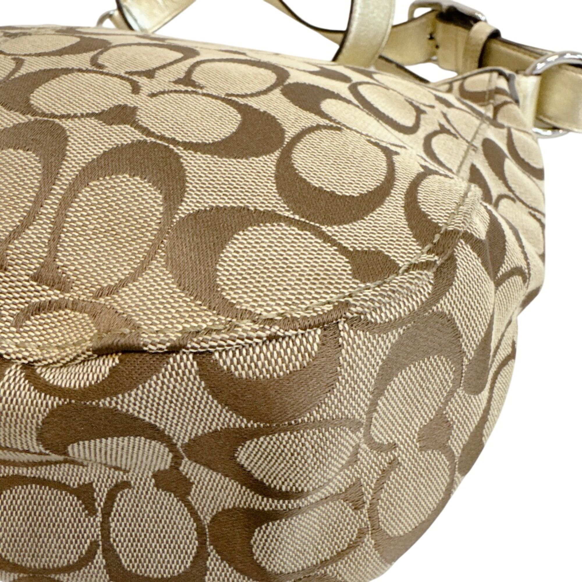 Canvas Leather Shoulder Bag (Pre-Owned) - Coach - Modalova